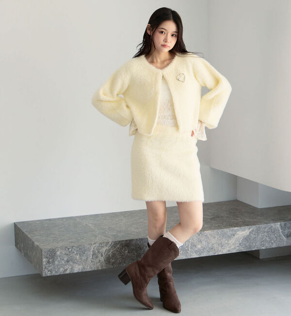 archives「【ＳＥＴＵＰ対応ダブルフェイスフェザーニットカーディガン】」|カーディガン|