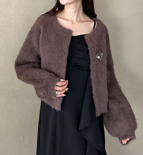 archives「【ＳＥＴＵＰ対応ダブルフェイスフェザーニットカーディガン】」|カーディガン|