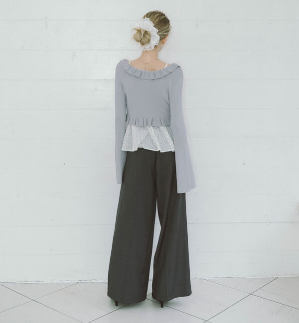 archives「【ＯＮかわ】ベルト付きタックワイドスラックス」|チノ|