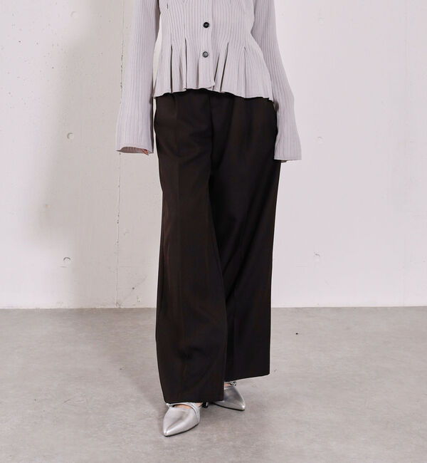 archives「【ＯＮかわ】ベルト付きタックワイドスラックス」|チノ|