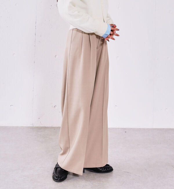 archives「【ＯＮかわ】ベルト付きタックワイドスラックス」|チノ|