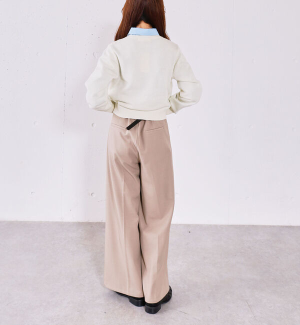 archives「【ＯＮかわ】ベルト付きタックワイドスラックス」|チノ|