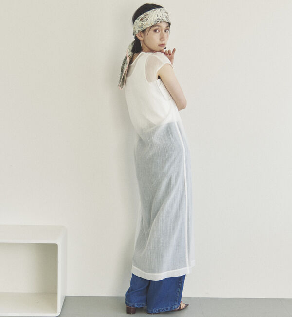 Doux archives「前後２ＷＡＹ楊柳ジレワンピース」|ワンピース|