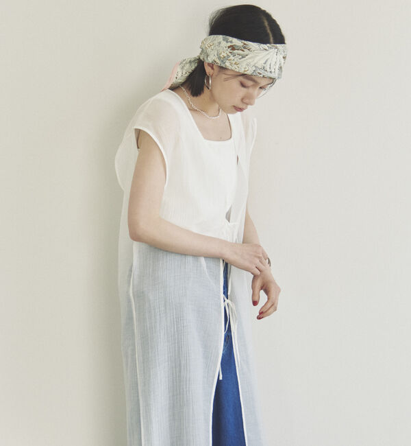 Doux archives「前後２ＷＡＹ楊柳ジレワンピース」|ワンピース|