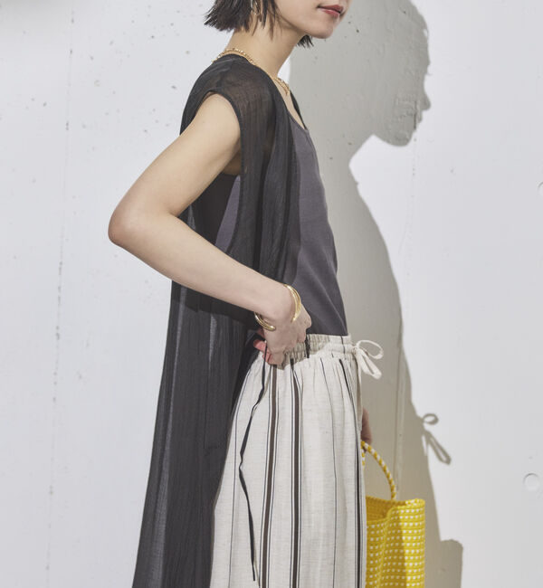 Doux archives「前後２ＷＡＹ楊柳ジレワンピース」|ワンピース|