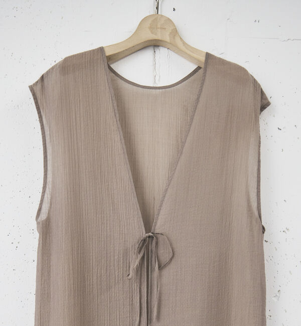 Doux archives「前後２ＷＡＹ楊柳ジレワンピース」|ワンピース|