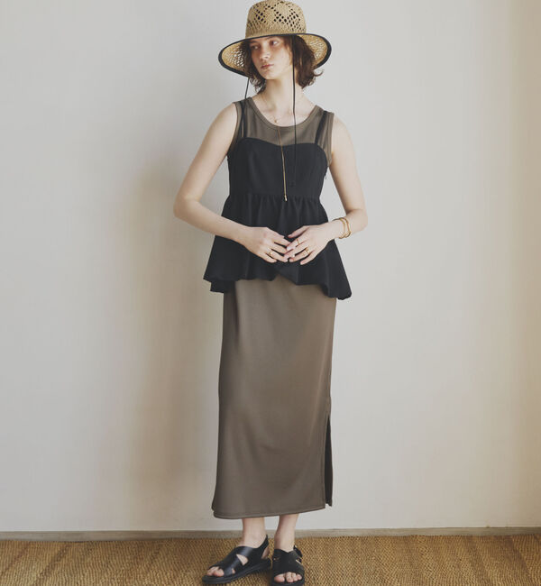 Doux archives「リブ２ＷＡＹノースリーブワンピース」|ワンピース|