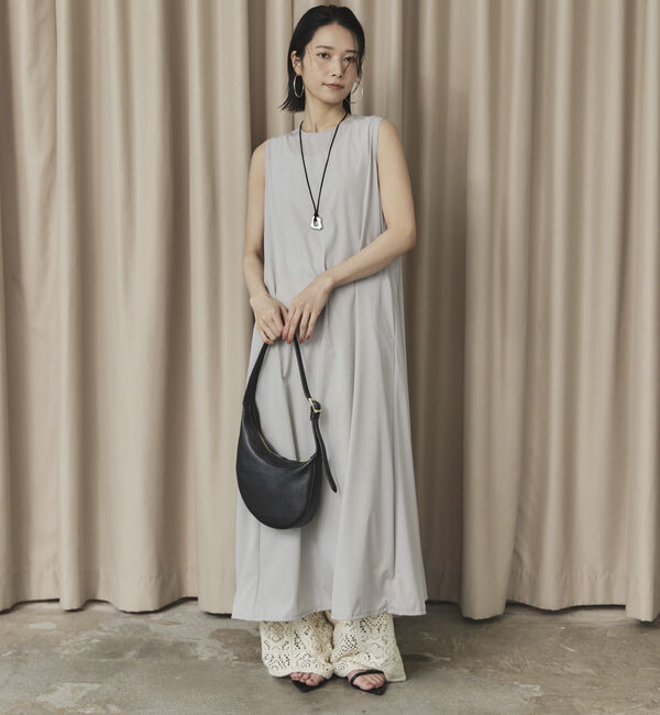 Doux archives「ＵＶ・接触冷感ウォッシャブルドロストノースリワンピース」|ワンピース|GRAY