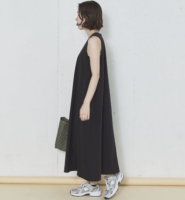 Doux archives「ＵＶ・接触冷感ウォッシャブルドロストノースリワンピース」|ワンピース|