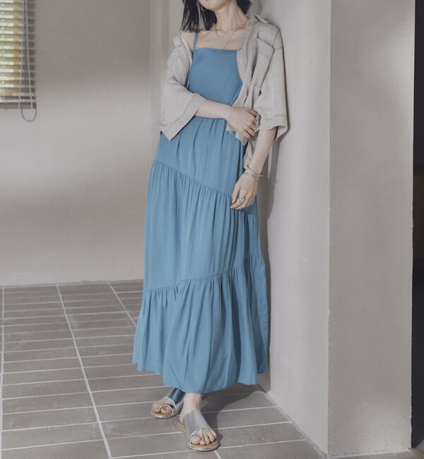 Doux archives「アシメティアードキャミワンピ」|ワンピース|