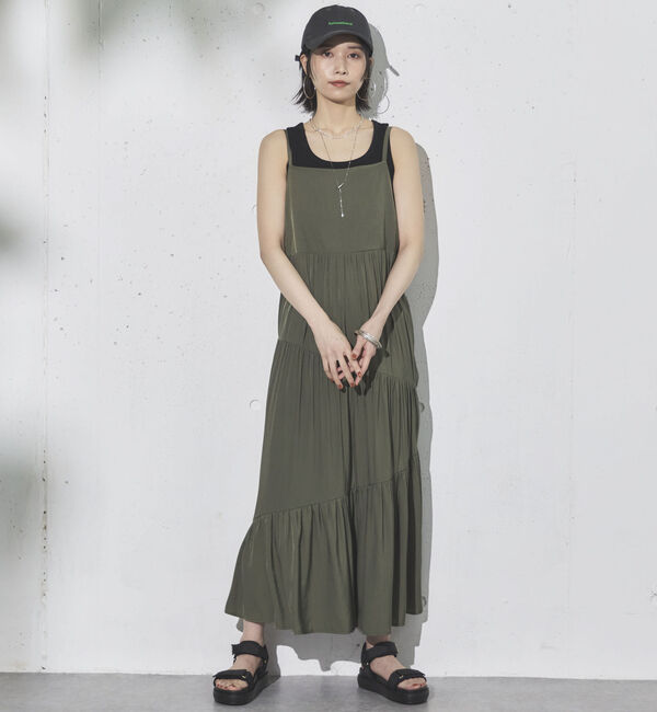 Doux archives「アシメティアードキャミワンピ」|ワンピース|