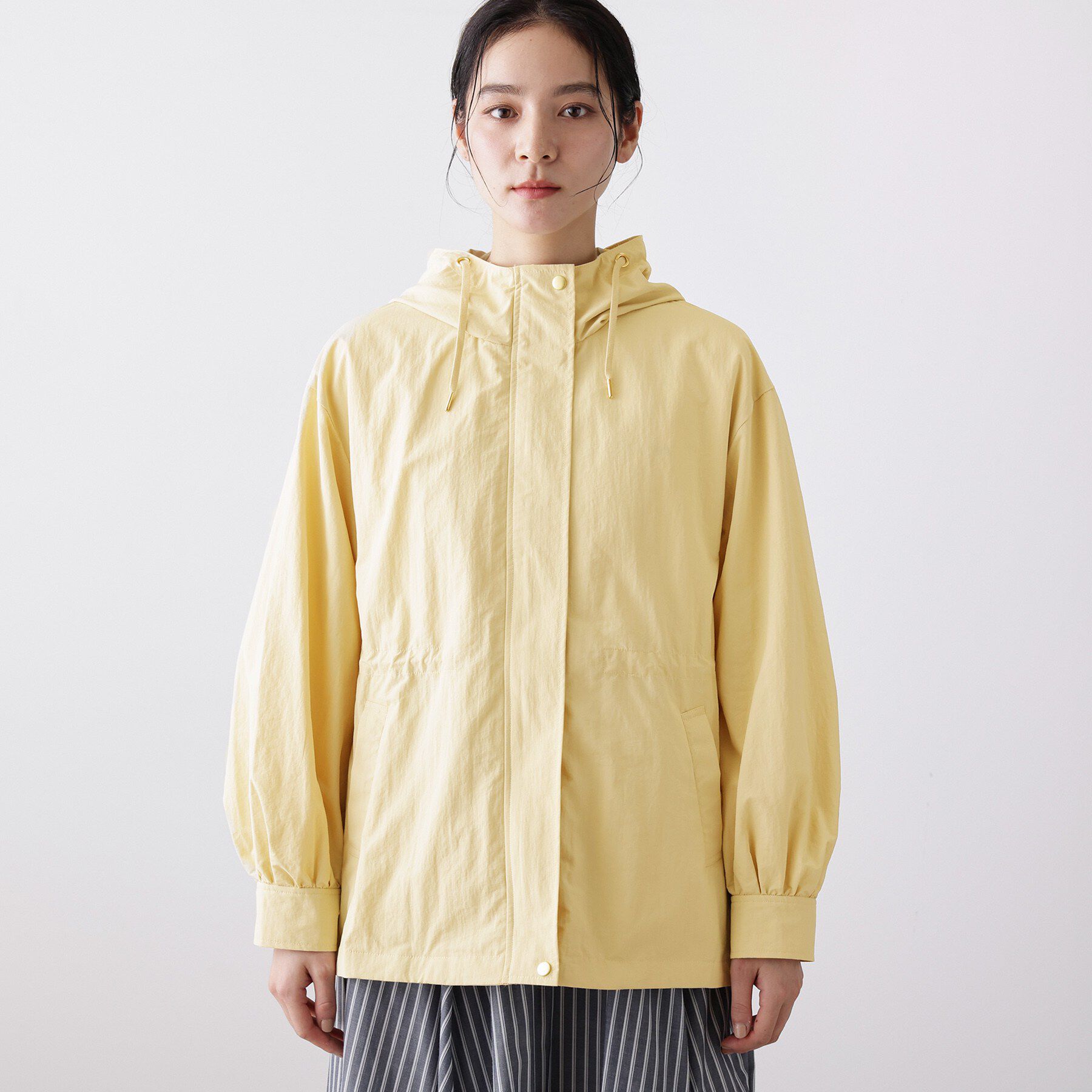 Dessin「【撥水・洗える】フーデッドブルゾン」|ブルゾン・スタジャン|