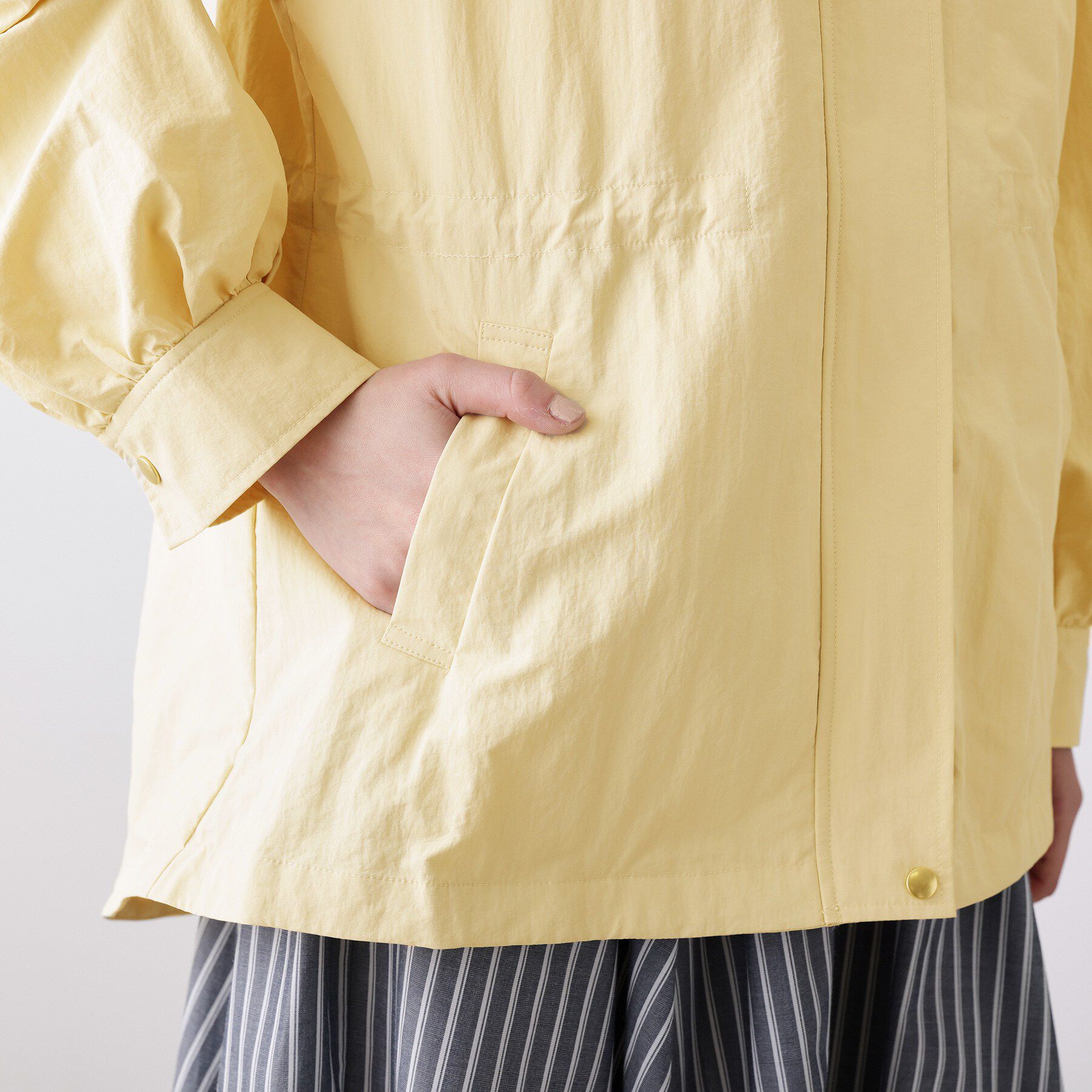 Dessin「【撥水・洗える】フーデッドブルゾン」|ブルゾン・スタジャン|