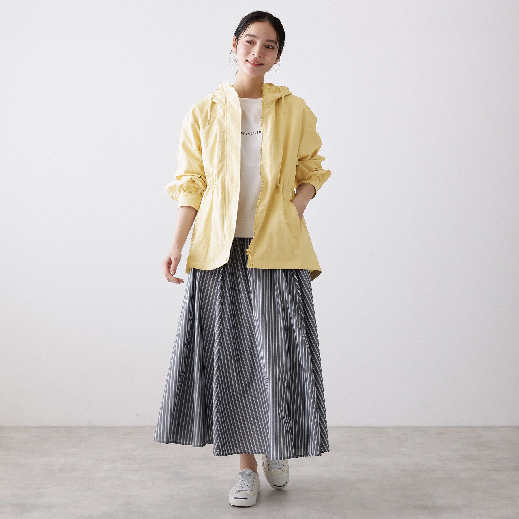 Dessin「【撥水・洗える】フーデッドブルゾン」|ブルゾン・スタジャン|