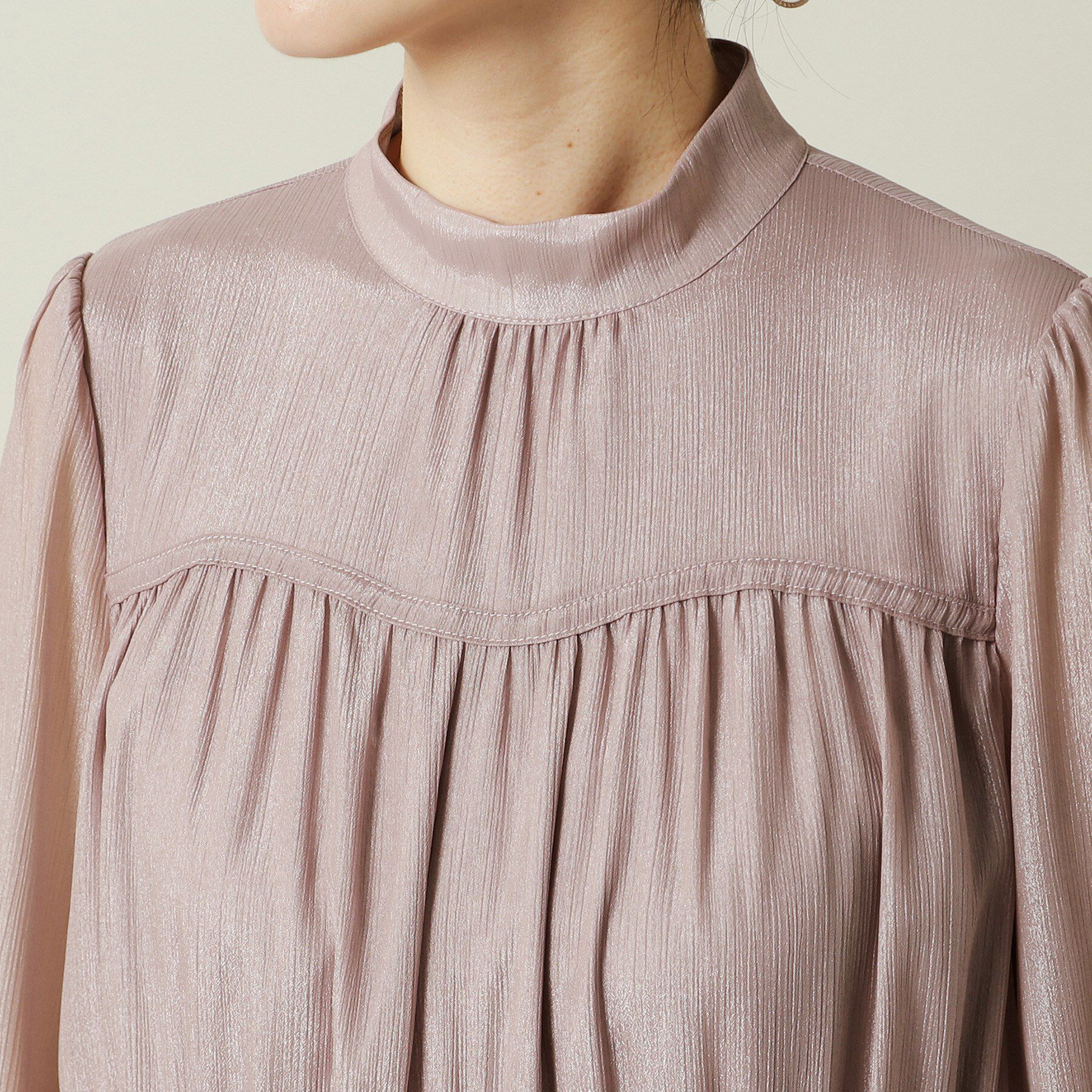 ITS&rsquo;DEMO「【結婚式・パーティに】シャイニー楊柳ワンピース＜ドレスコレクション＞」|ワンピース|