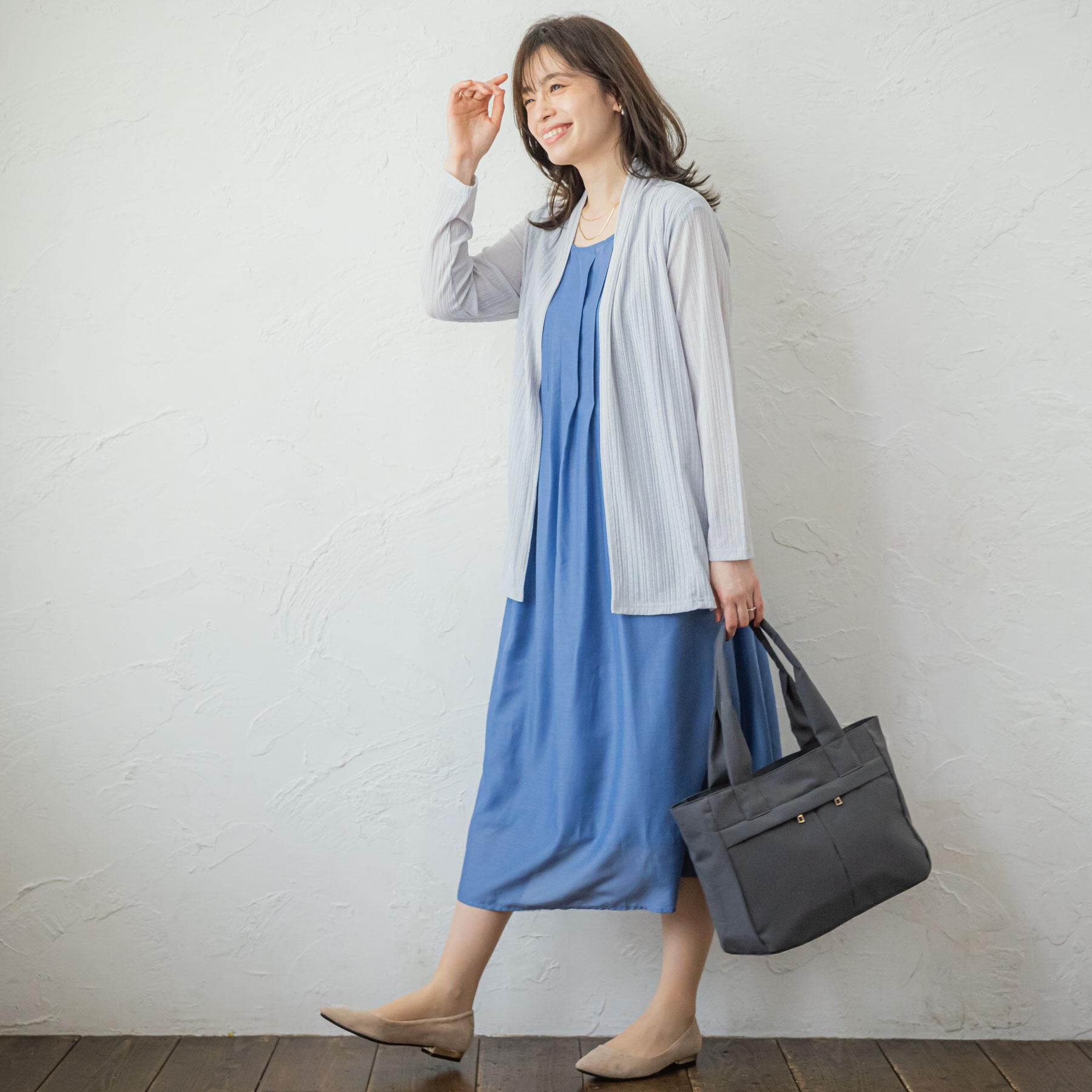 ITS&rsquo;DEMO「【手洗い可】シアー着流しカーディガン」|カーディガン|