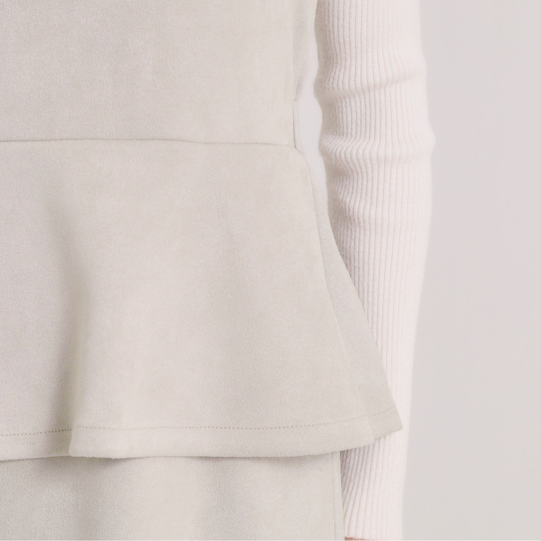 ITS&rsquo;DEMO「【手洗い可／ウエストゴム】カットスエードジャンスカ」|ワンピース|