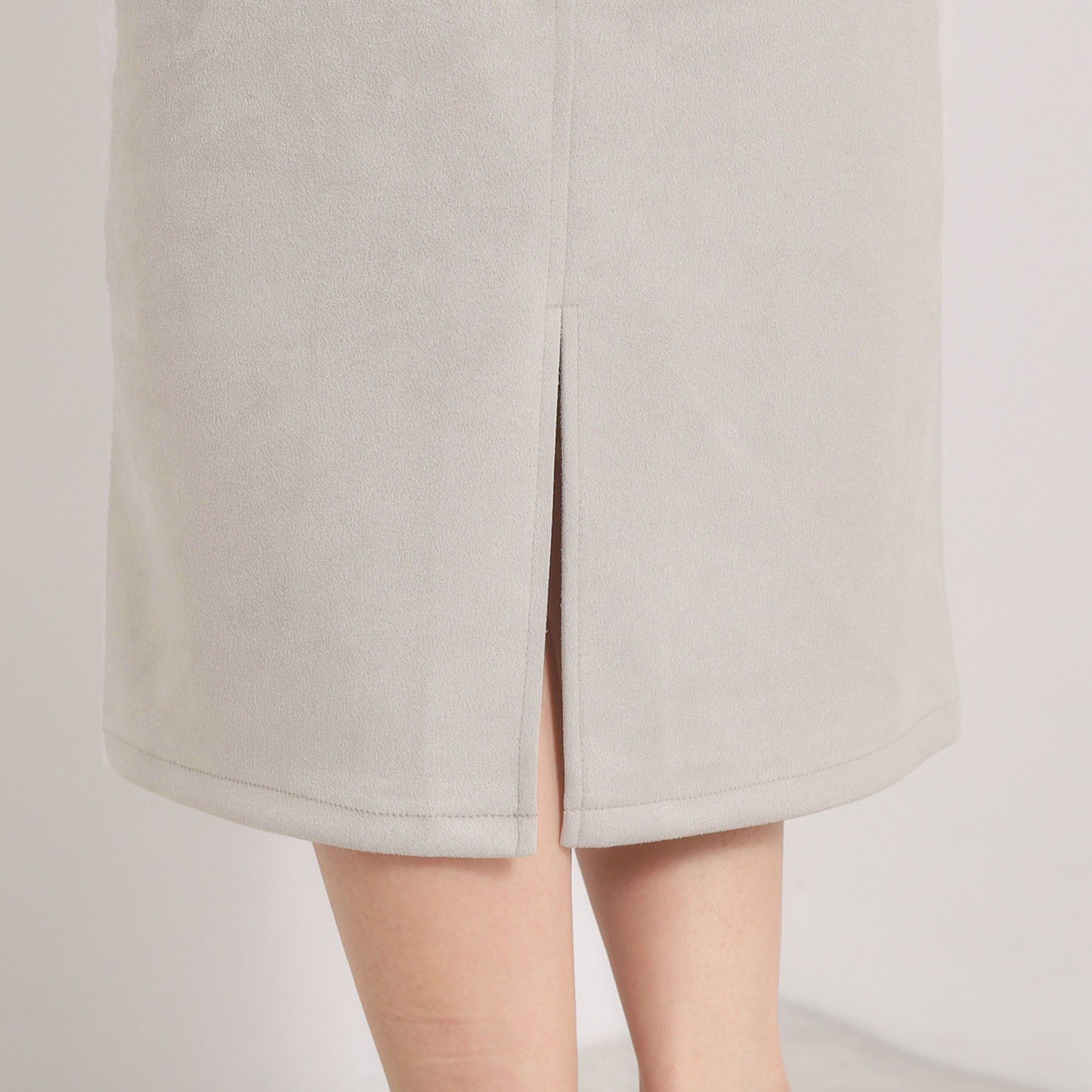 ITS&rsquo;DEMO「【手洗い可／ウエストゴム】カットスエードジャンスカ」|ワンピース|