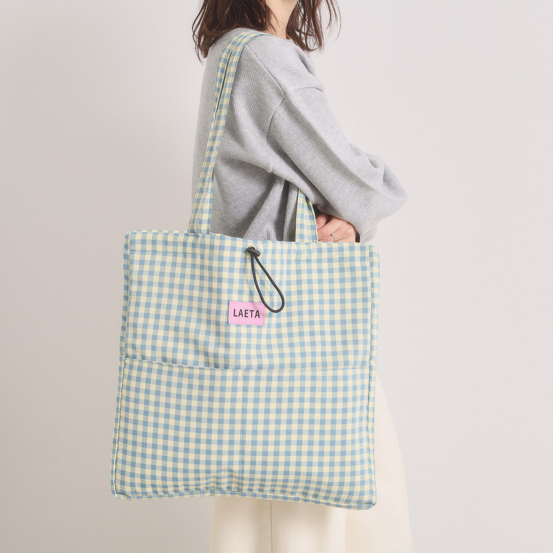 ITS&rsquo;DEMO「【A4対応】ドロストカレントトート」|トートバッグ|グリーン(222)