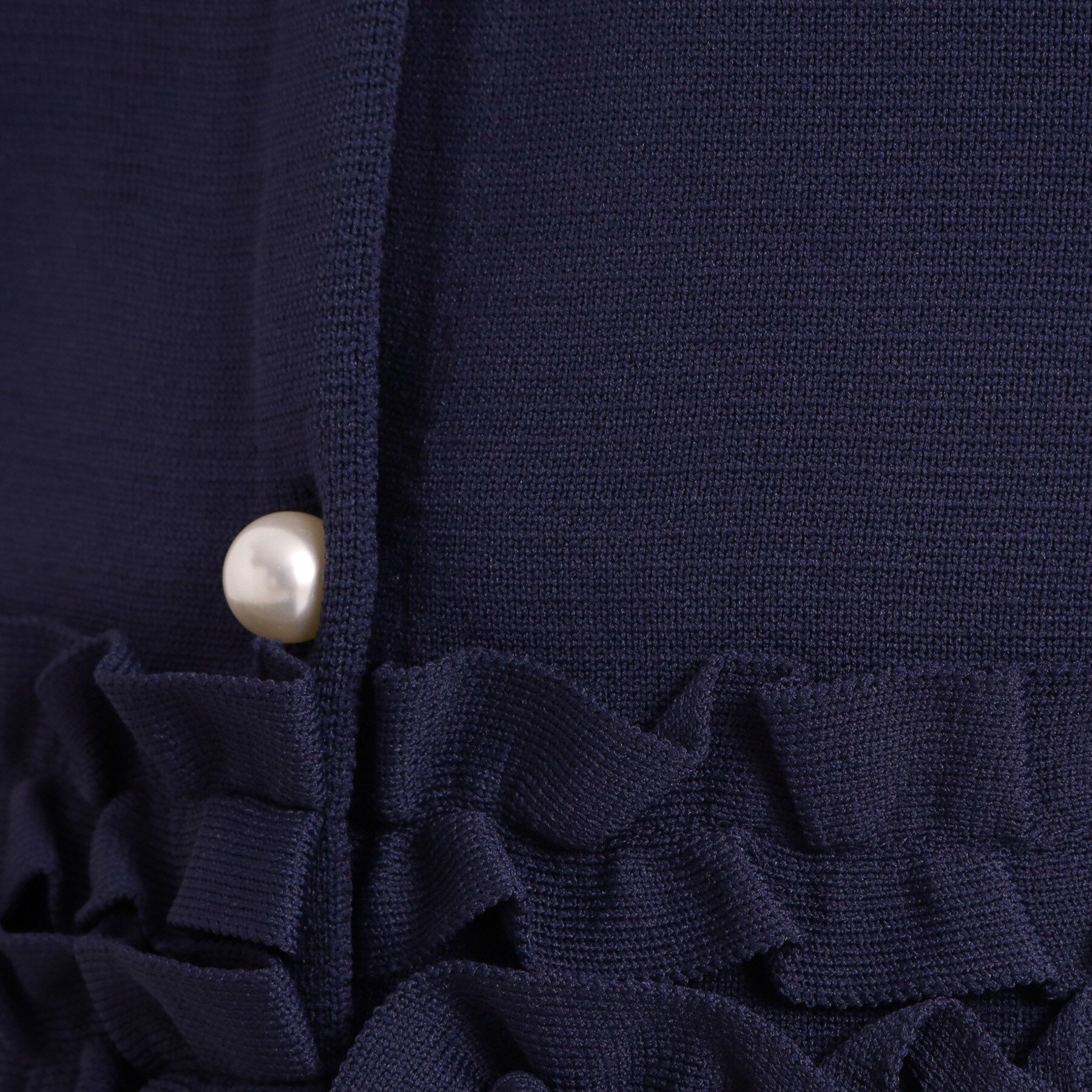 ITS&rsquo;DEMO「【手洗い可／入卒】裾フリルニットカーディガン」|カーディガン|