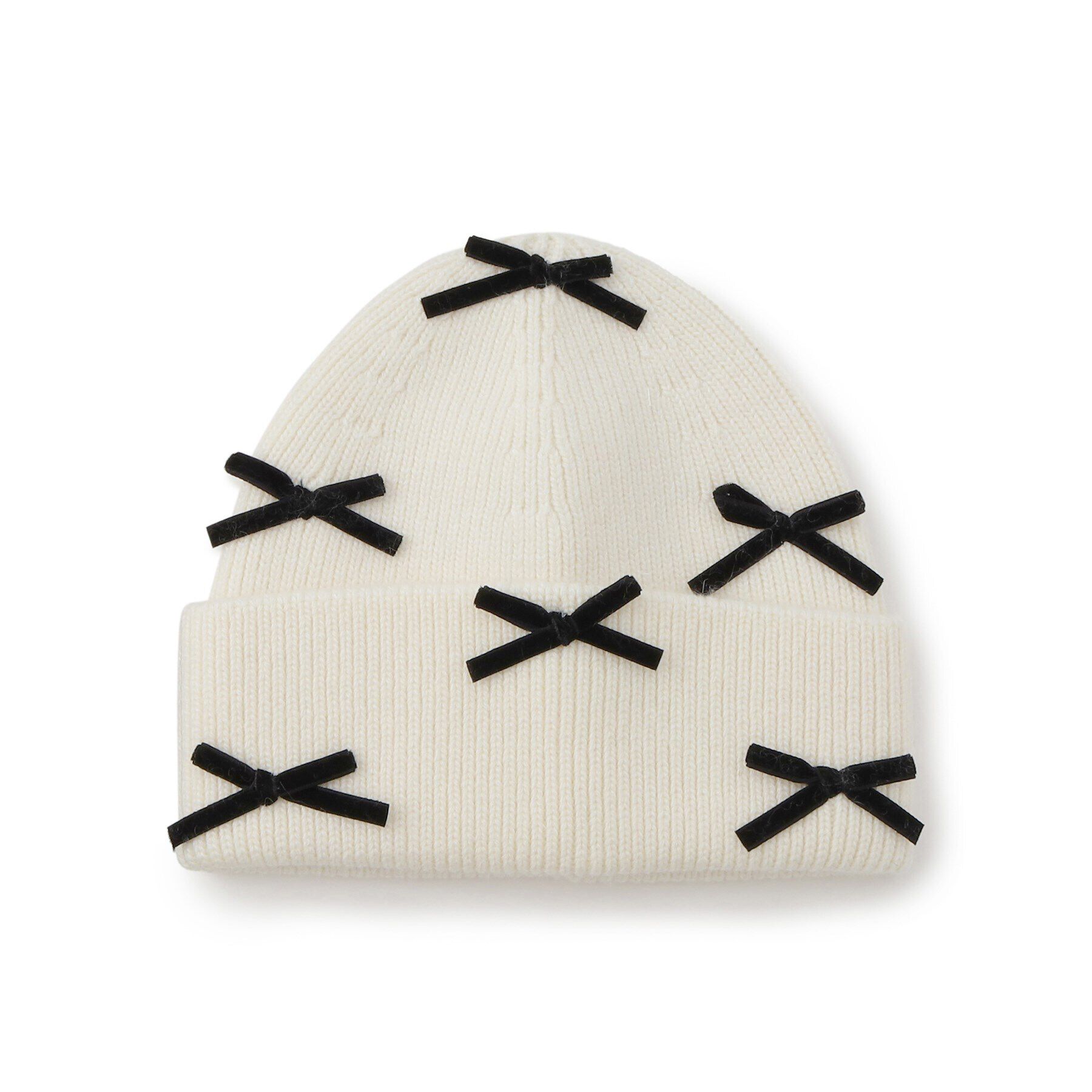 Grandedge「ベロアメニーリボンニット帽」|ニット帽|