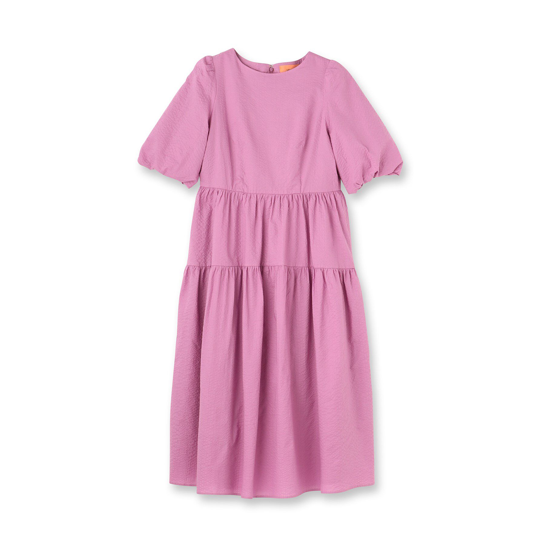 SunaUna「【涼し気！／サッカー素材】パフスリーブワンピース」|ワンピース|