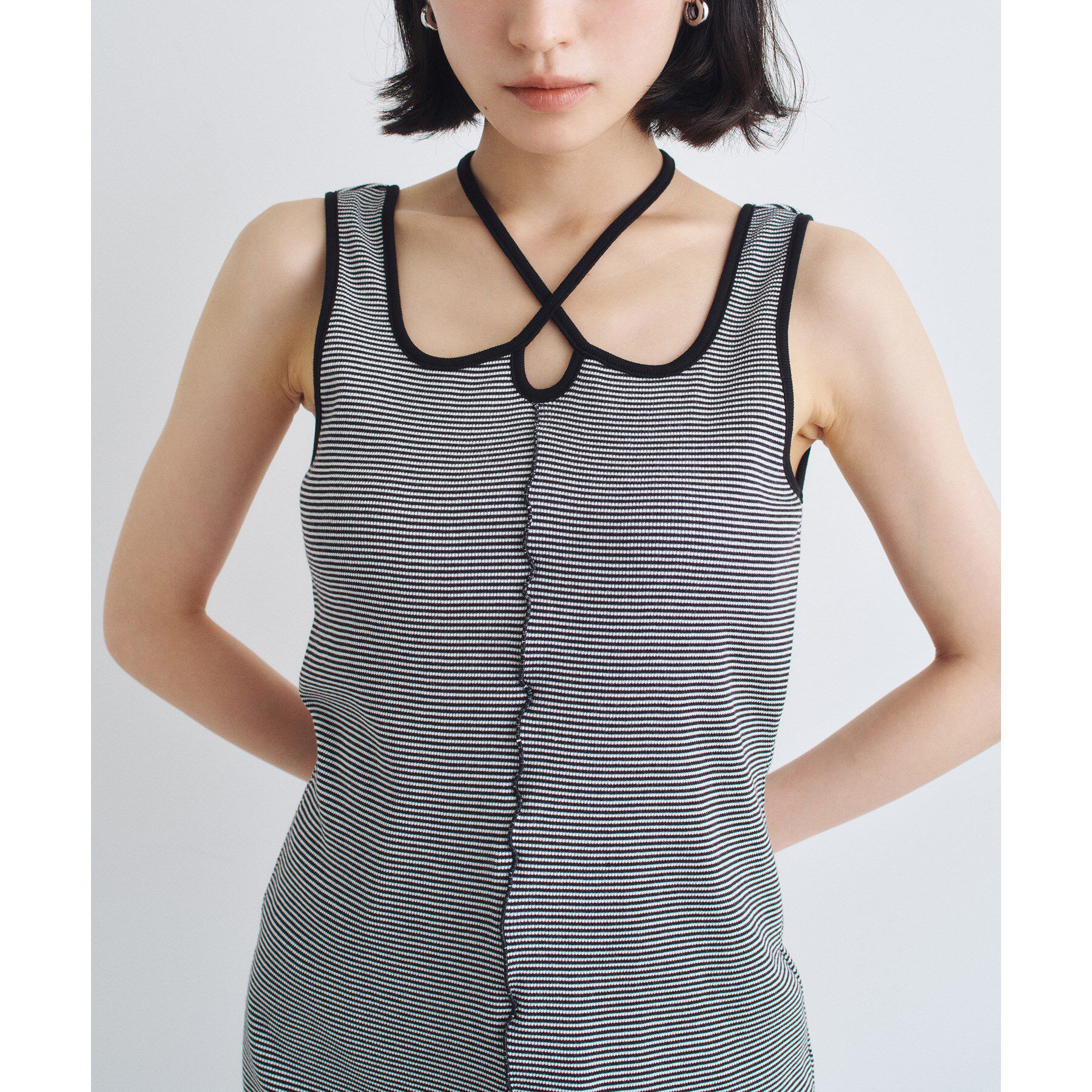 CODE A「chic border jersey dress」|ワンピース|
