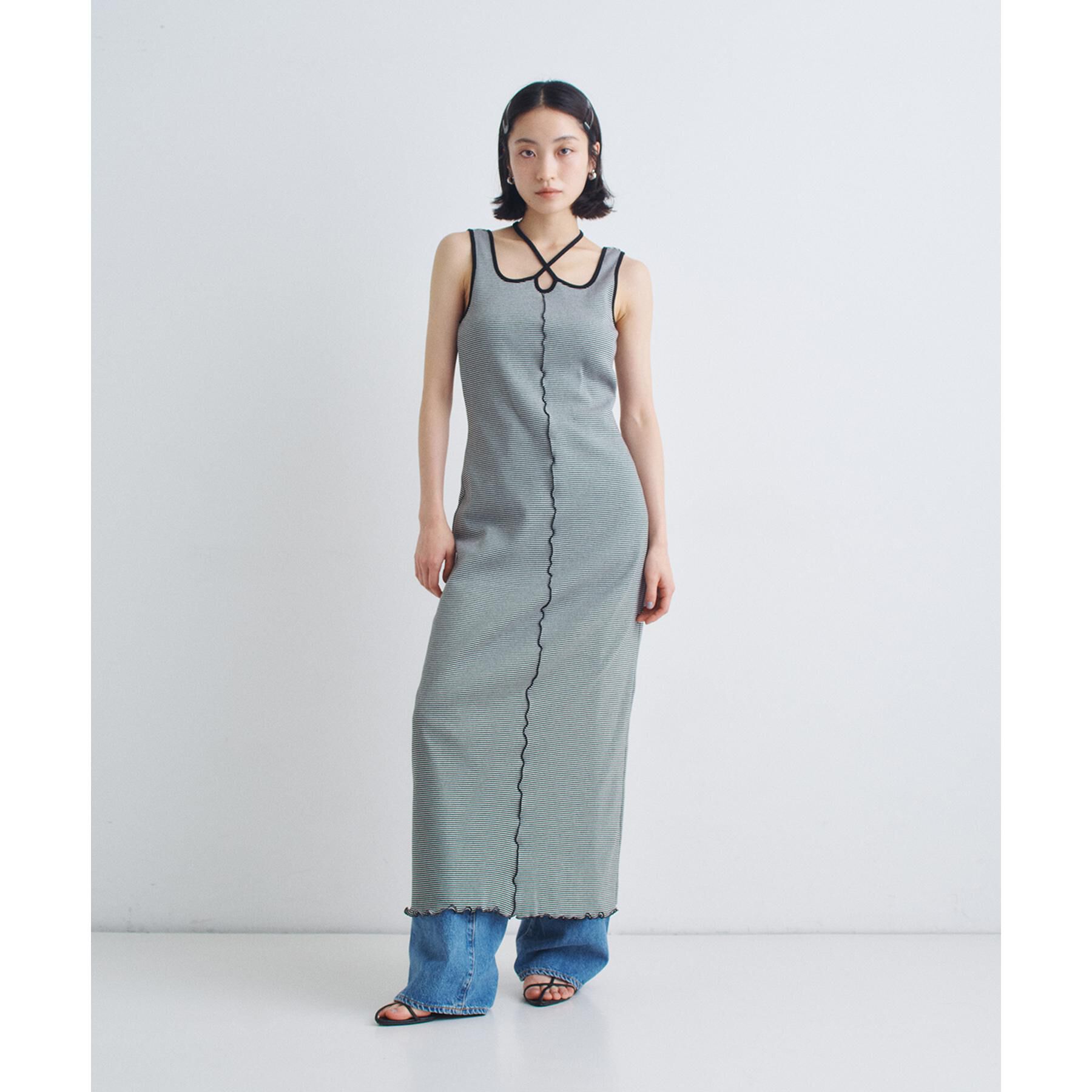 CODE A「chic border jersey dress」|ワンピース|