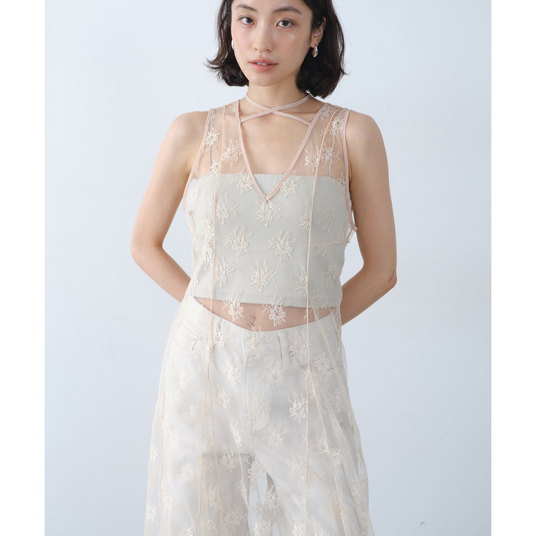 CODE A「sensual lace flow dress」|ワンピース|