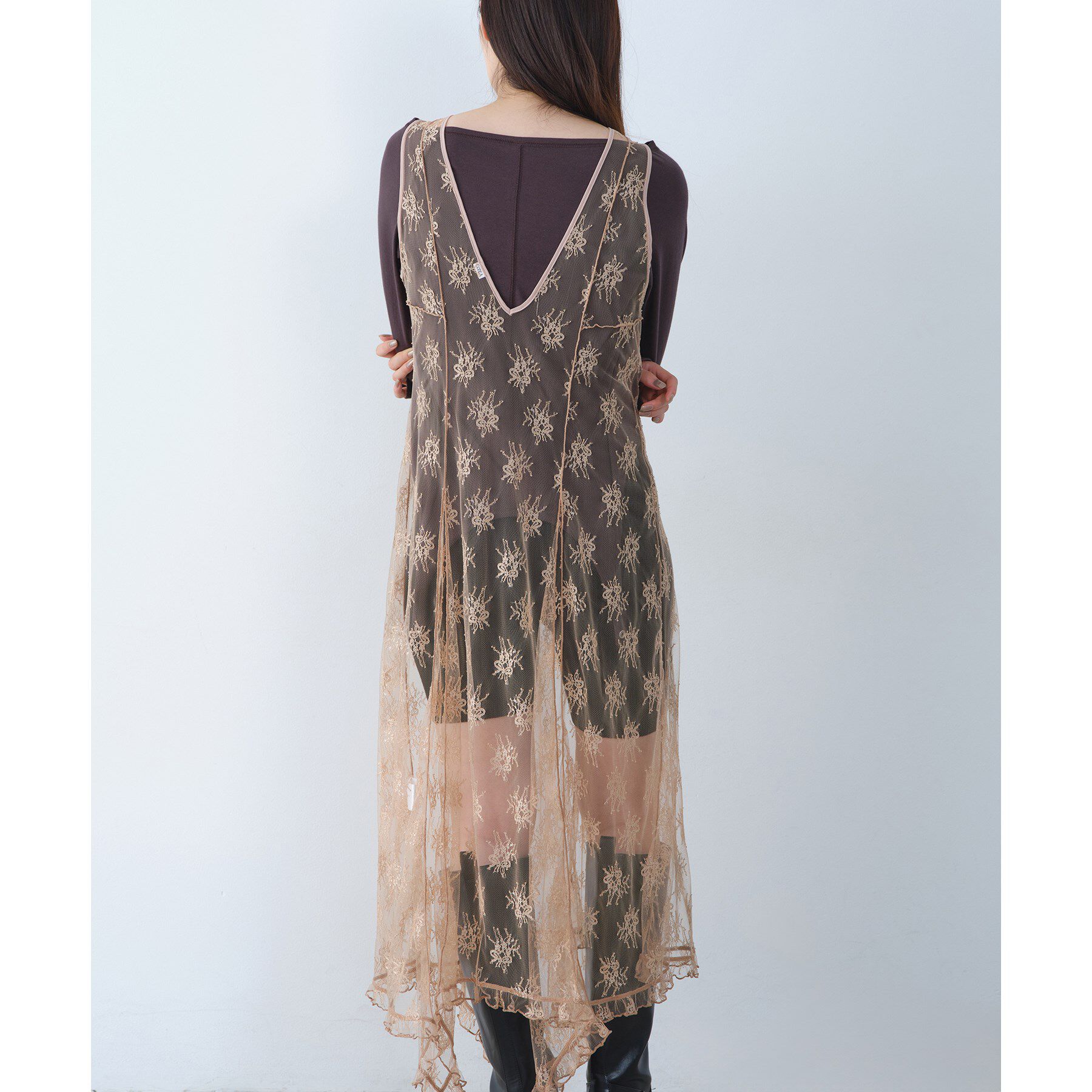 CODE A「sensual lace flow dress」|ワンピース|