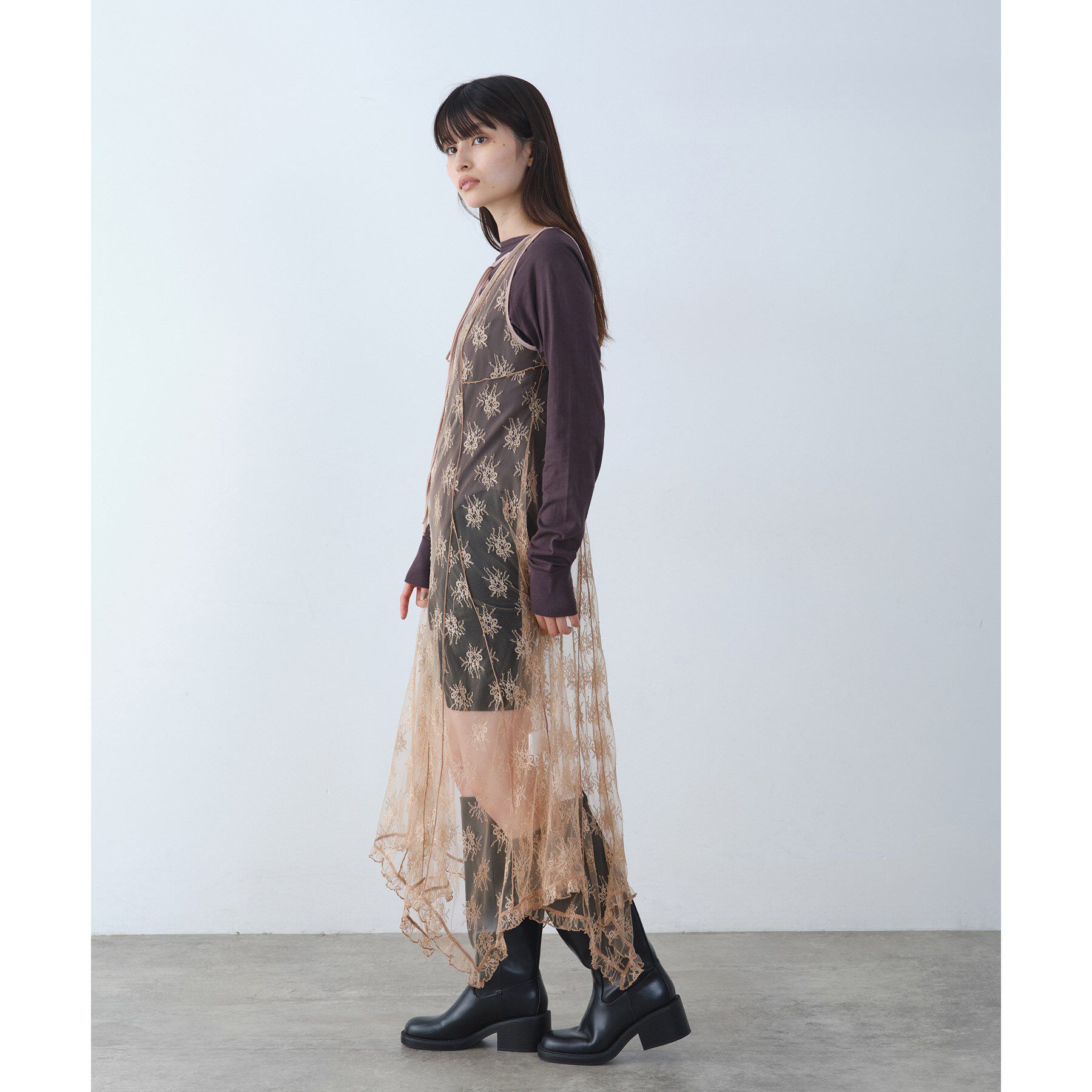 CODE A「sensual lace flow dress」|ワンピース|