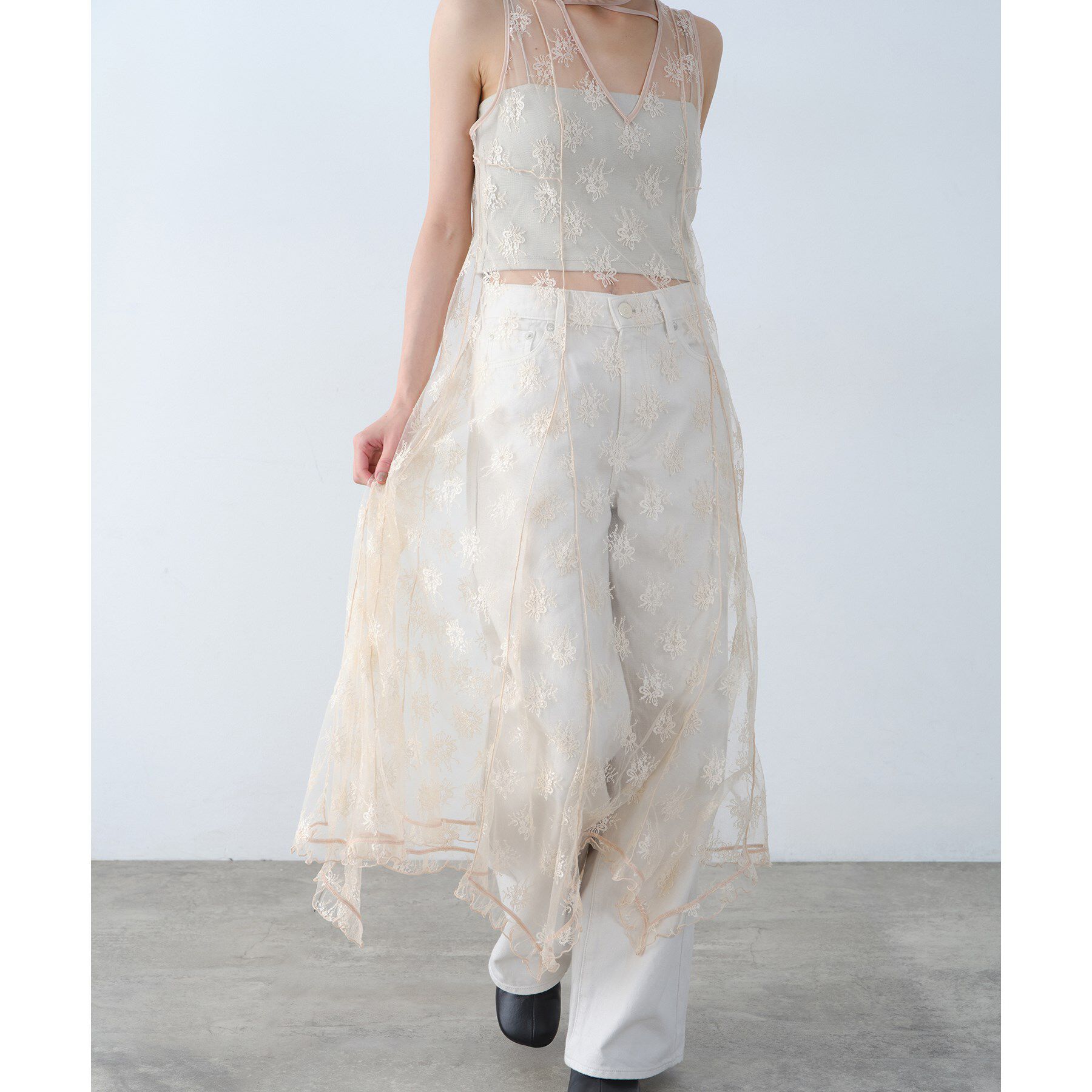 CODE A「sensual lace flow dress」|ワンピース|