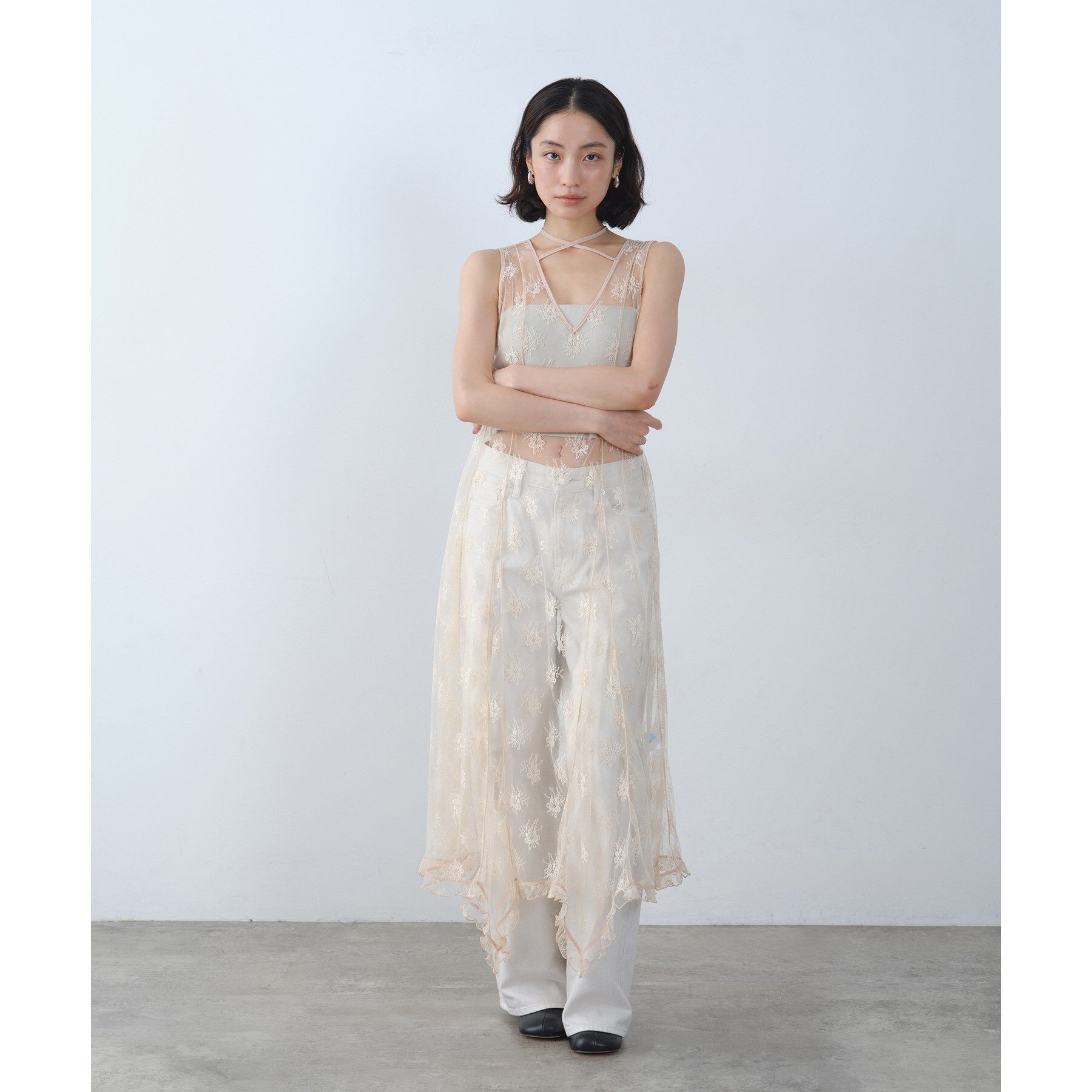 CODE A「sensual lace flow dress」|ワンピース|