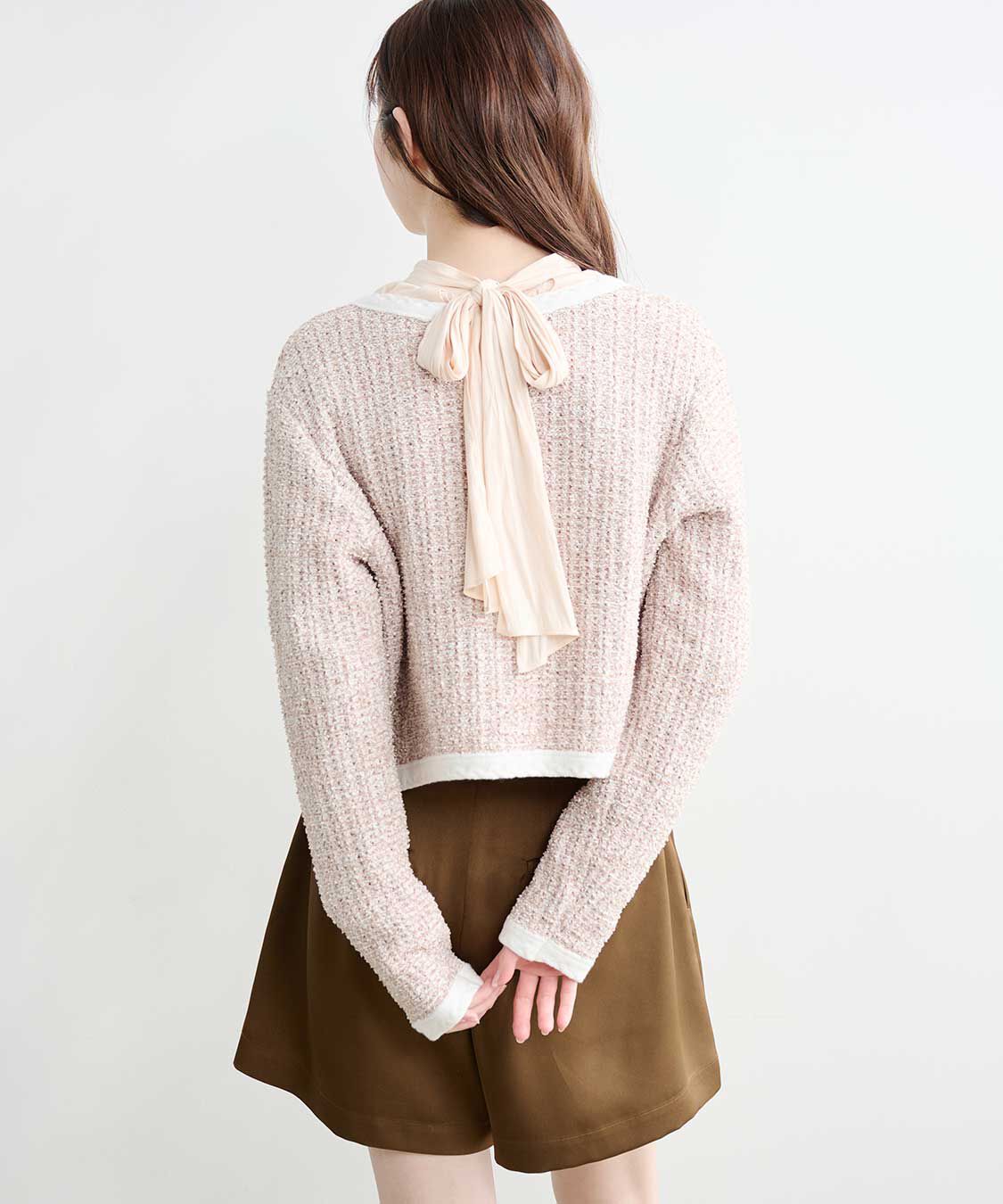 COCO DEAL「ファンシーツイードニットカーディガン」|ニット・セーター|