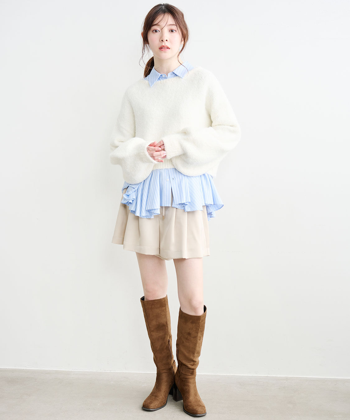 COCO DEAL「サテンタックショートパンツ」|その他|