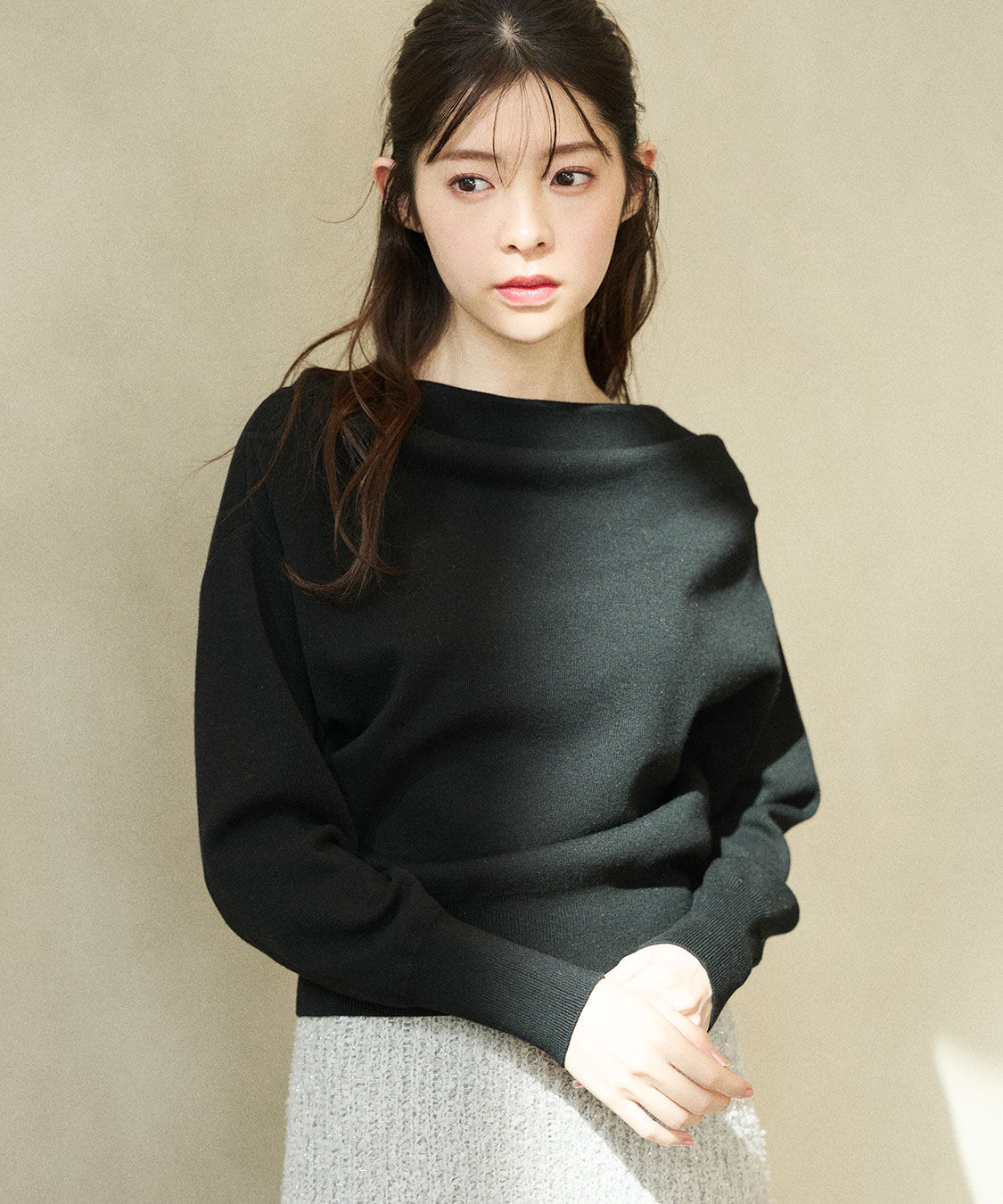 COCO DEAL「ドレープオフショルニット」|ニット・セーター|