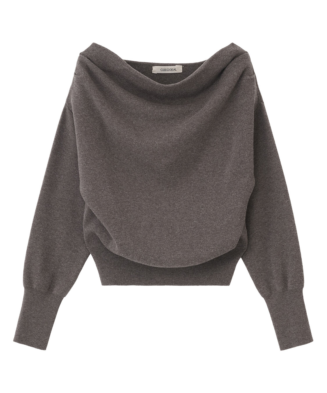 COCO DEAL「ドレープオフショルニット」|ニット・セーター|