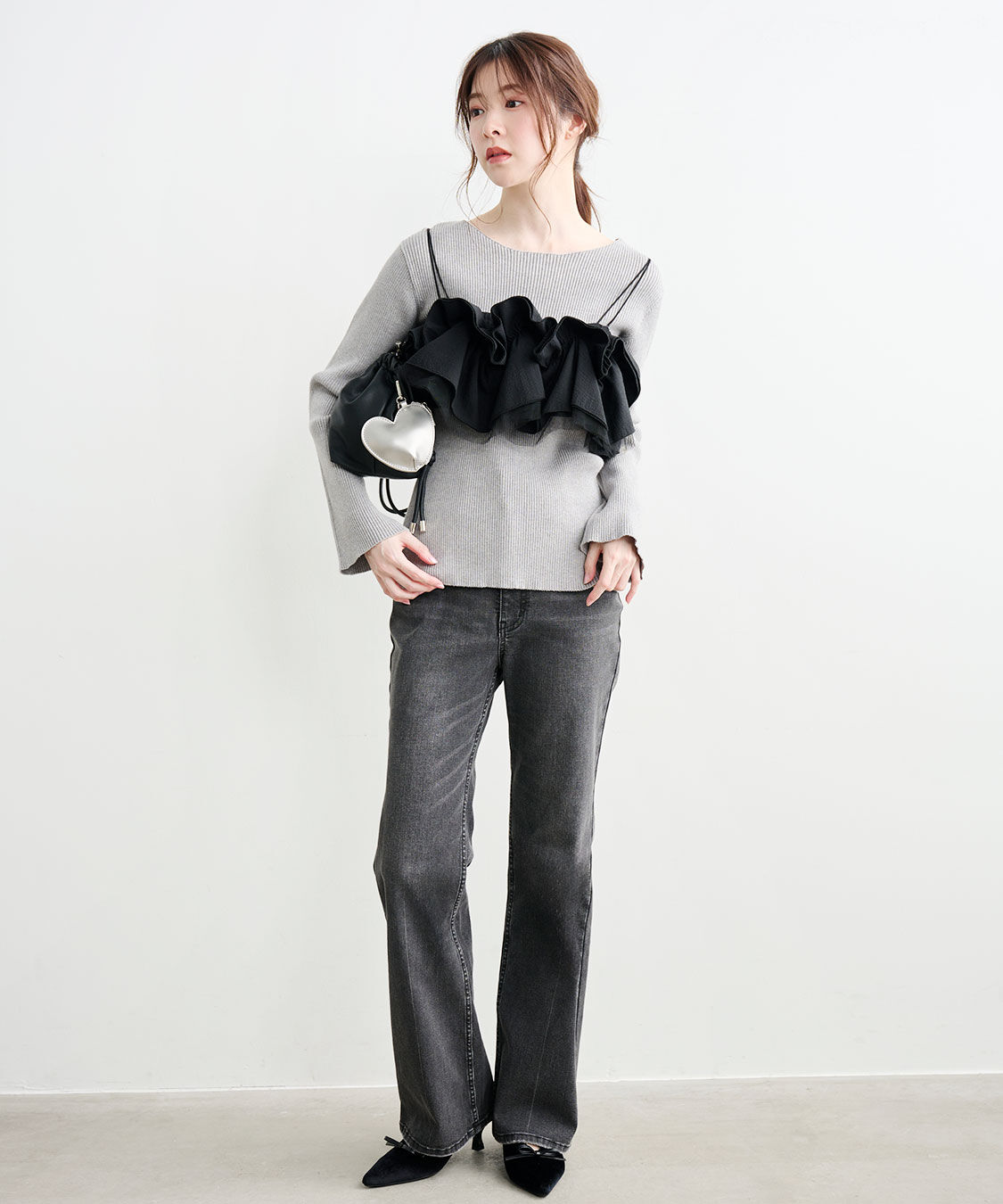 COCO DEAL「スーパーストレッチデニムフレアパンツ」|デニム|