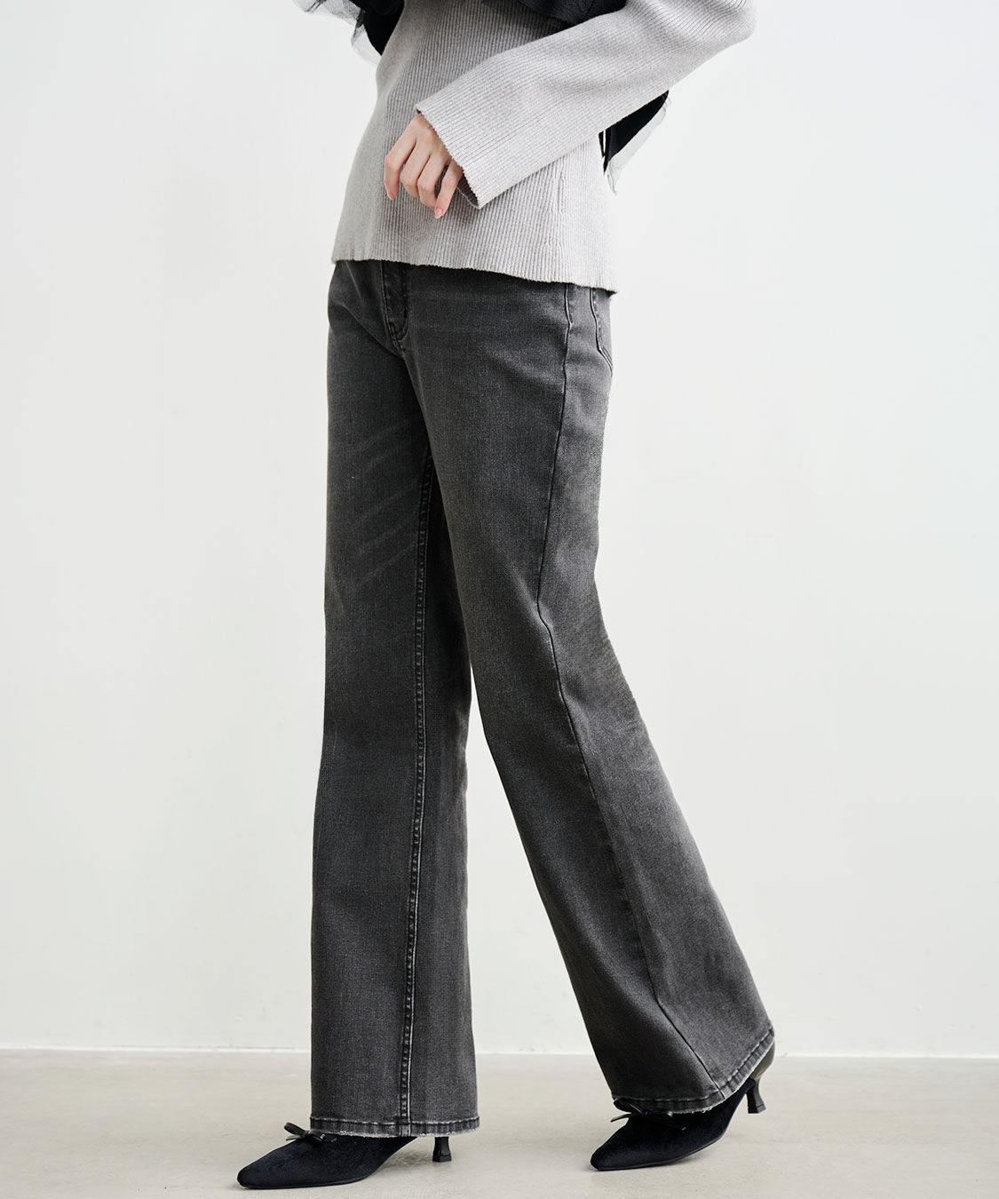 COCO DEAL「スーパーストレッチデニムフレアパンツ」|デニム|