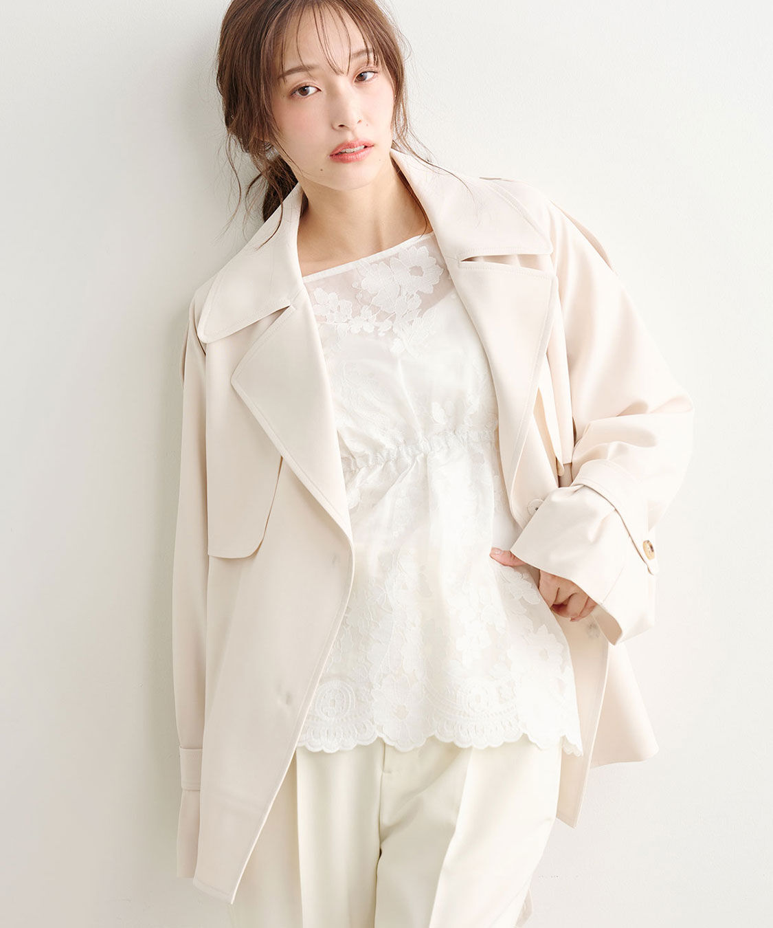 COCO DEAL「ミドル丈トレンチコート」|トレンチコート|