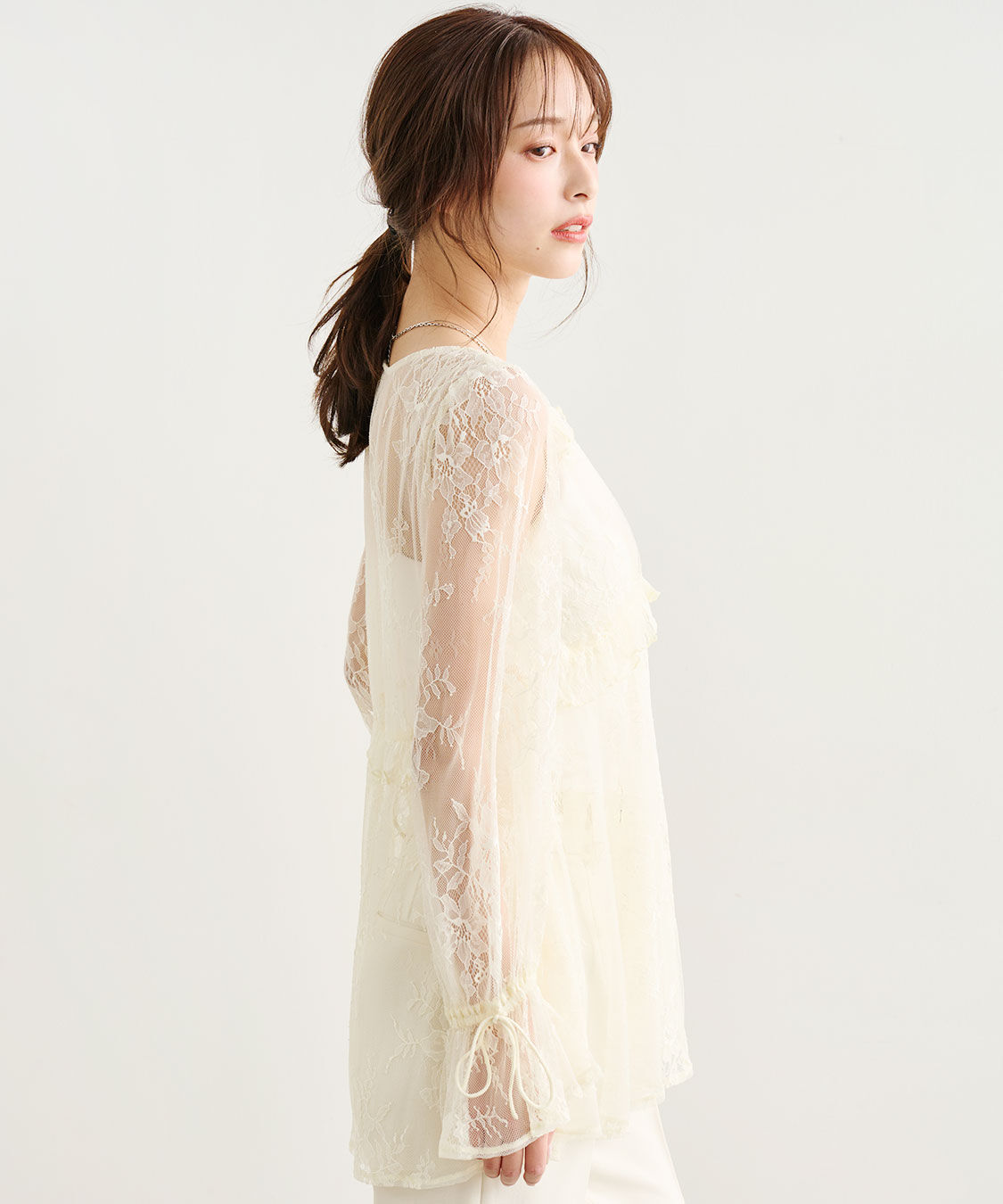 COCO DEAL「レースフレアブラウス」|シャツ・ブラウス|