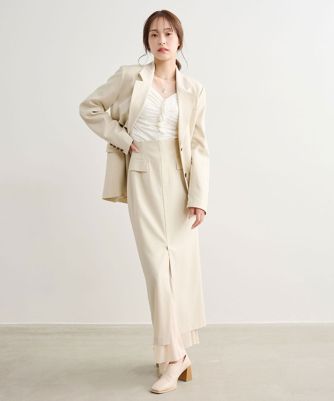 COCO DEAL「フリルドレープトップス」|Tシャツ・カットソー|