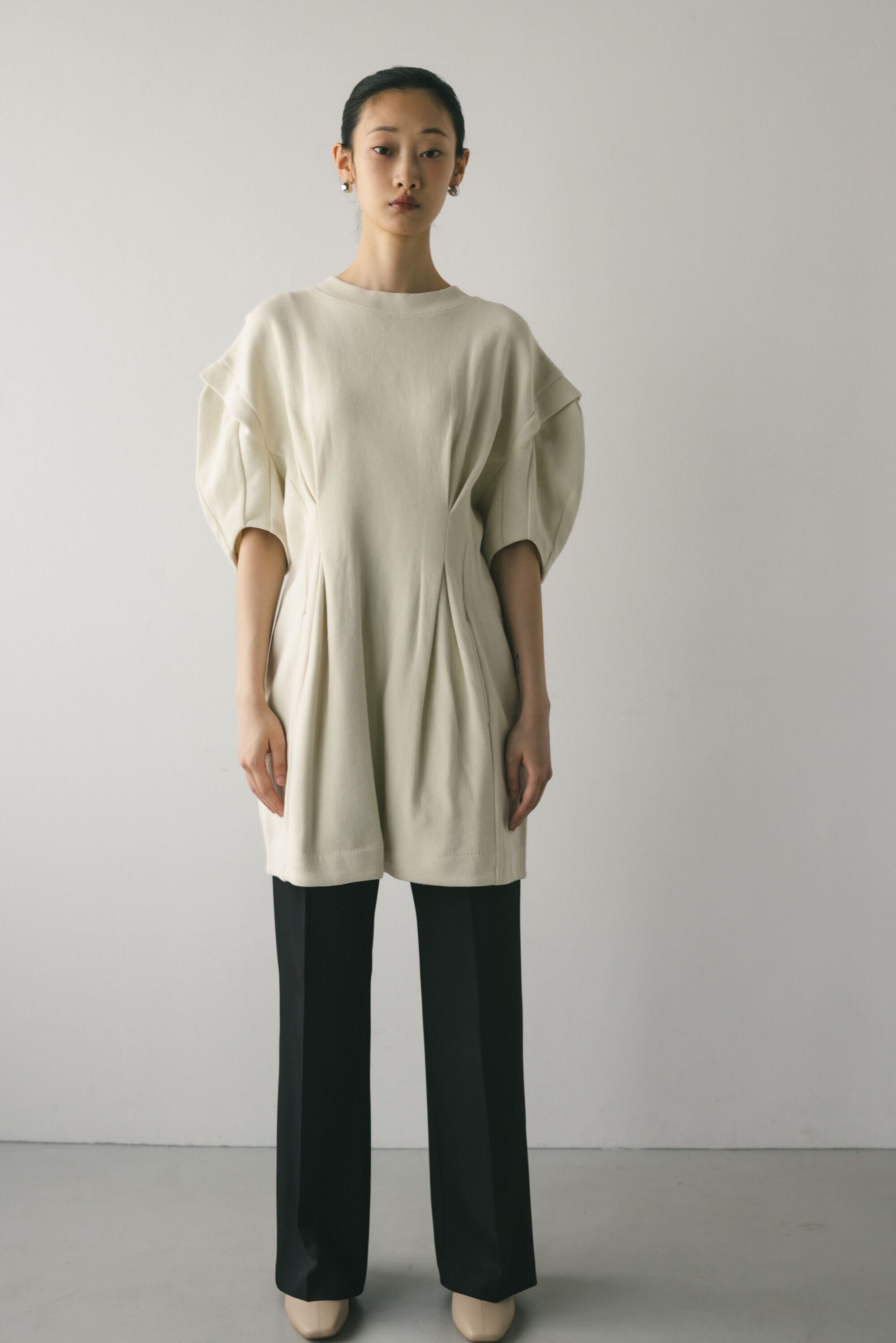 STYLEMIXER「ウエストタックラッセルカットワンピース」|ワンピース|