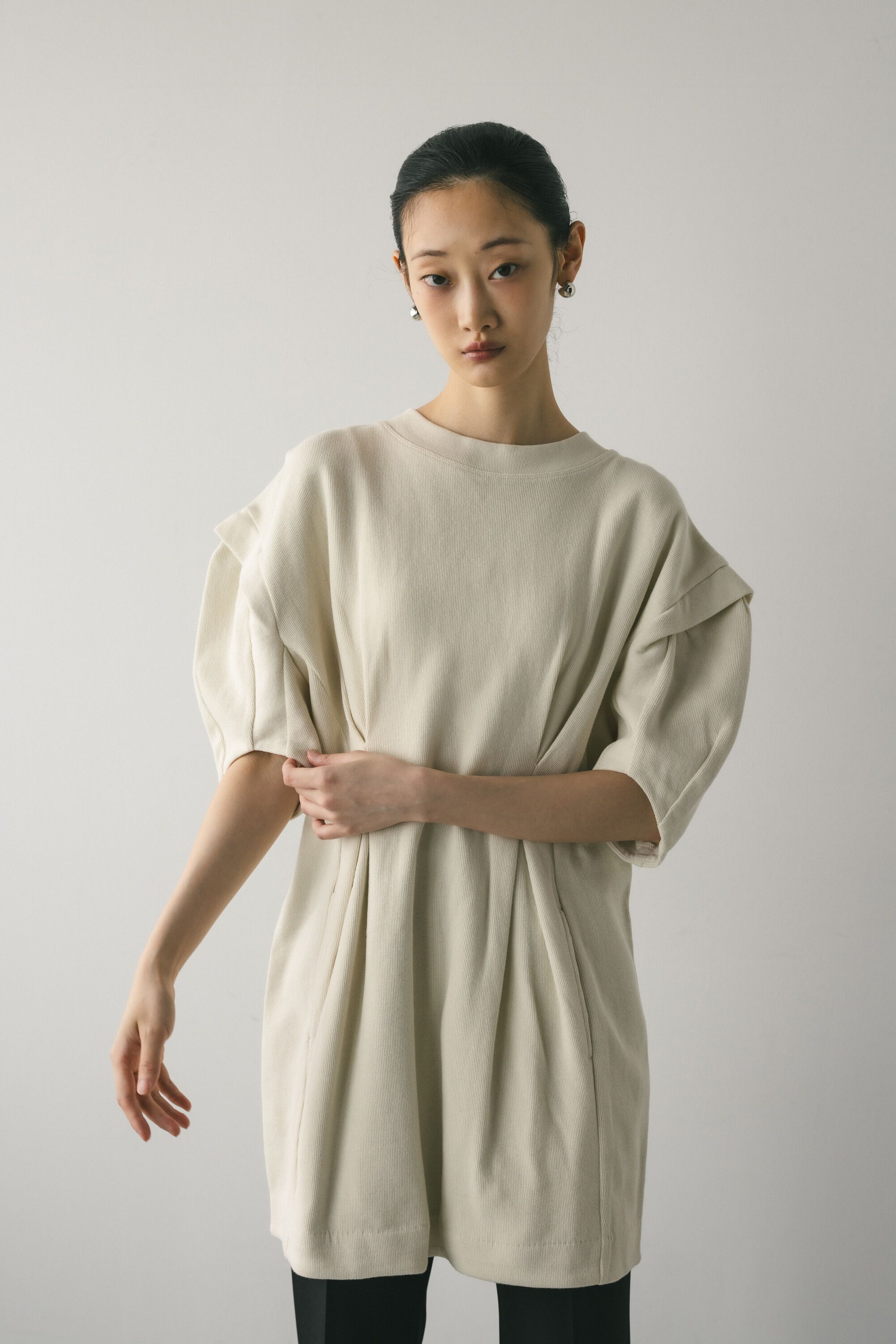 STYLEMIXER「ウエストタックラッセルカットワンピース」|ワンピース|