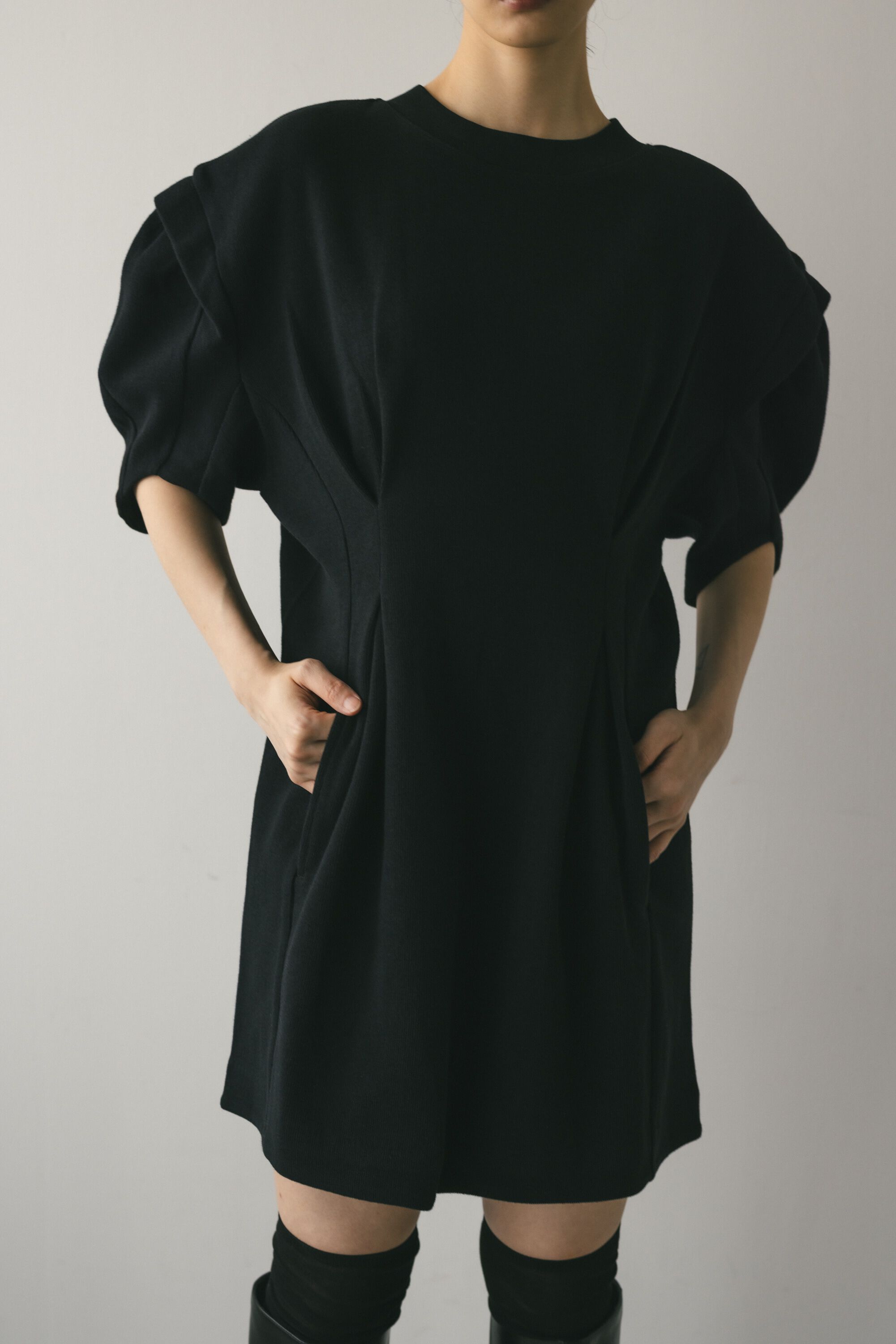 STYLEMIXER「ウエストタックラッセルカットワンピース」|ワンピース|