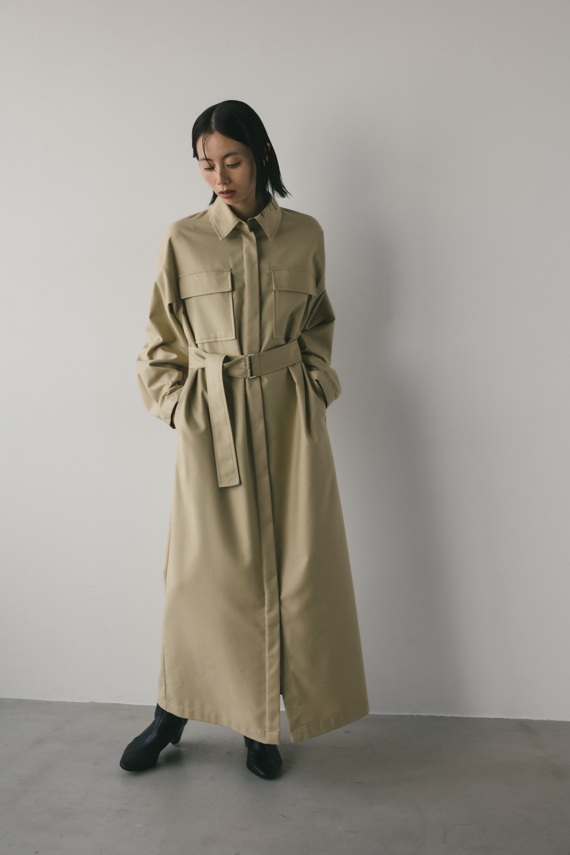 STYLEMIXER「ビッグポケットシャツワンピース」|ワンピース|