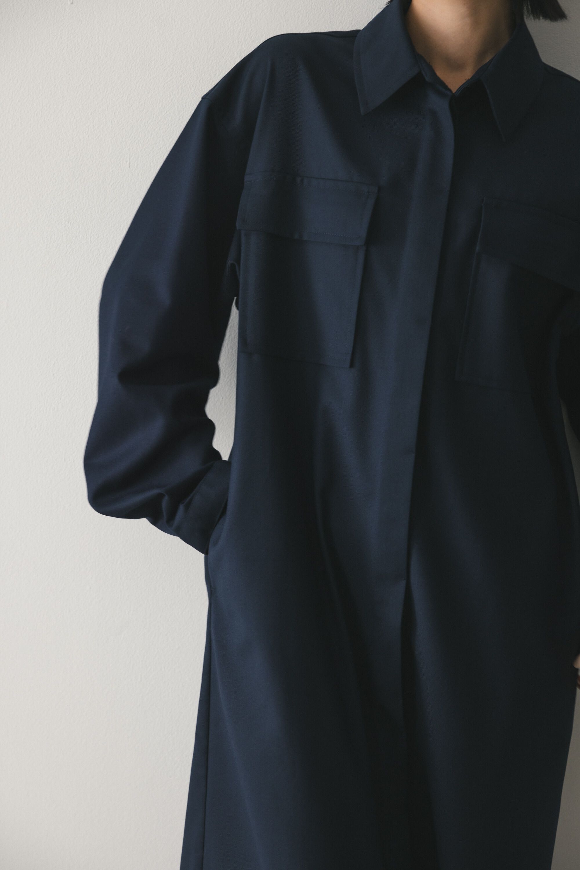 STYLEMIXER「ビッグポケットシャツワンピース」|ワンピース|