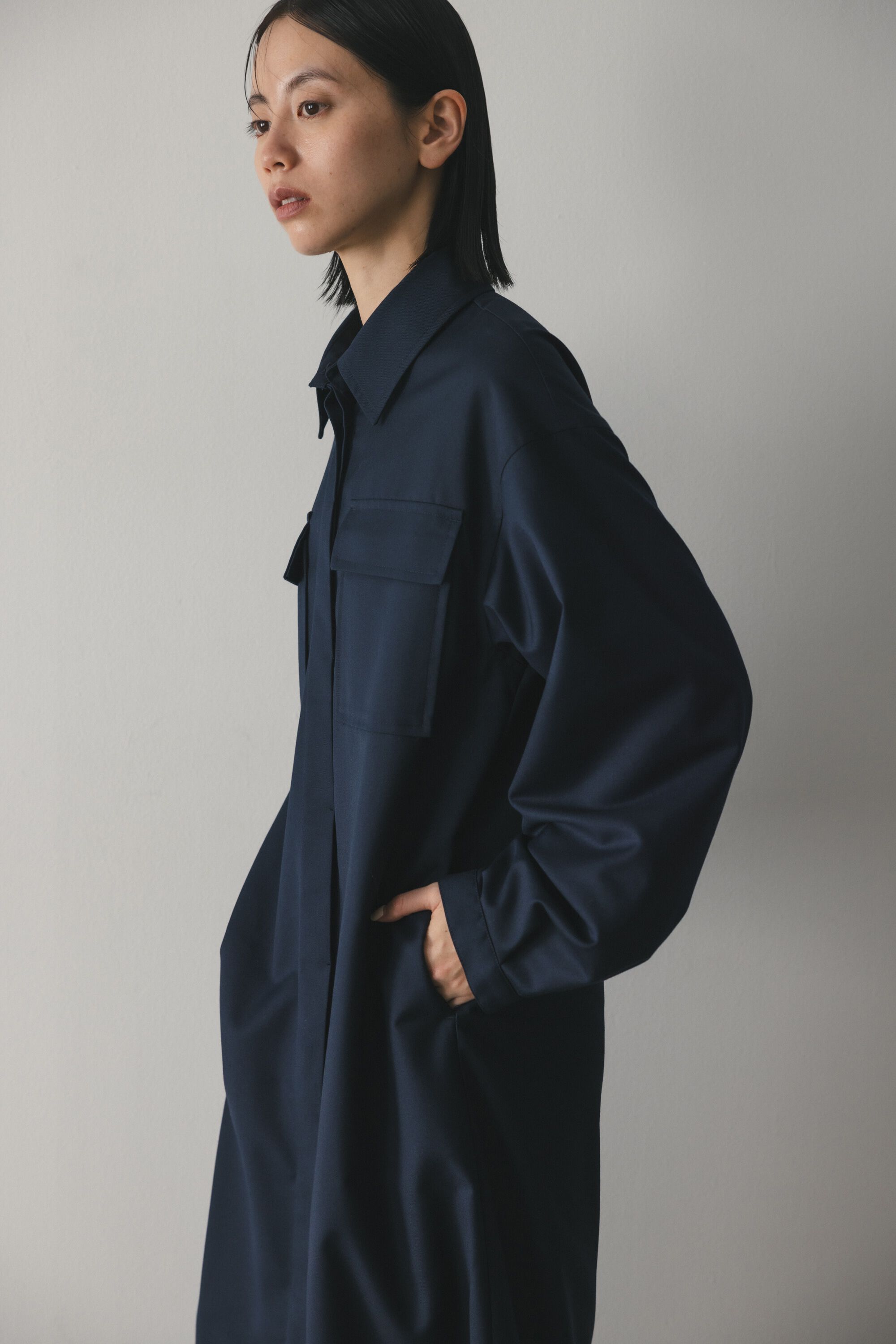 STYLEMIXER「ビッグポケットシャツワンピース」|ワンピース|