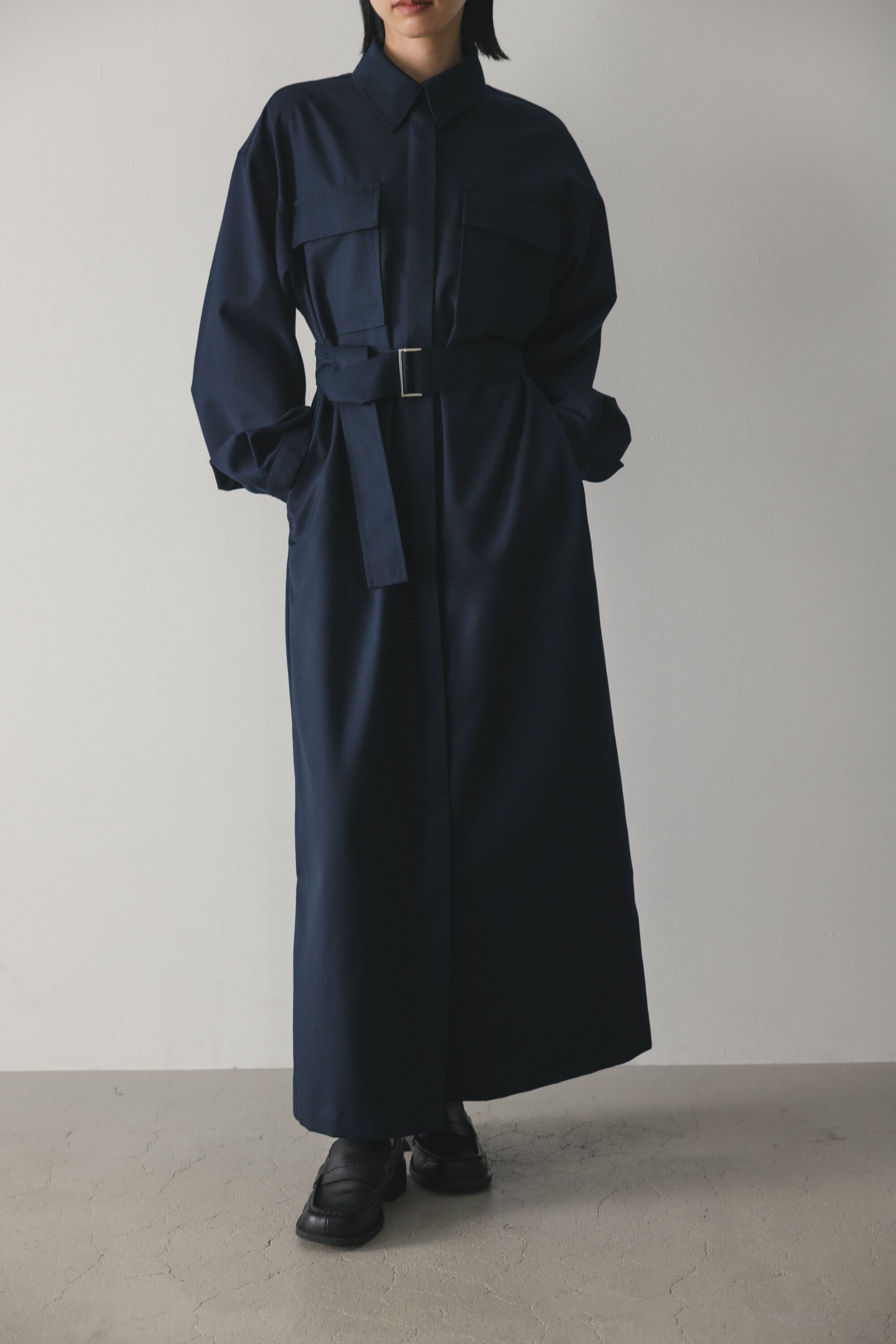 STYLEMIXER「ビッグポケットシャツワンピース」|ワンピース|