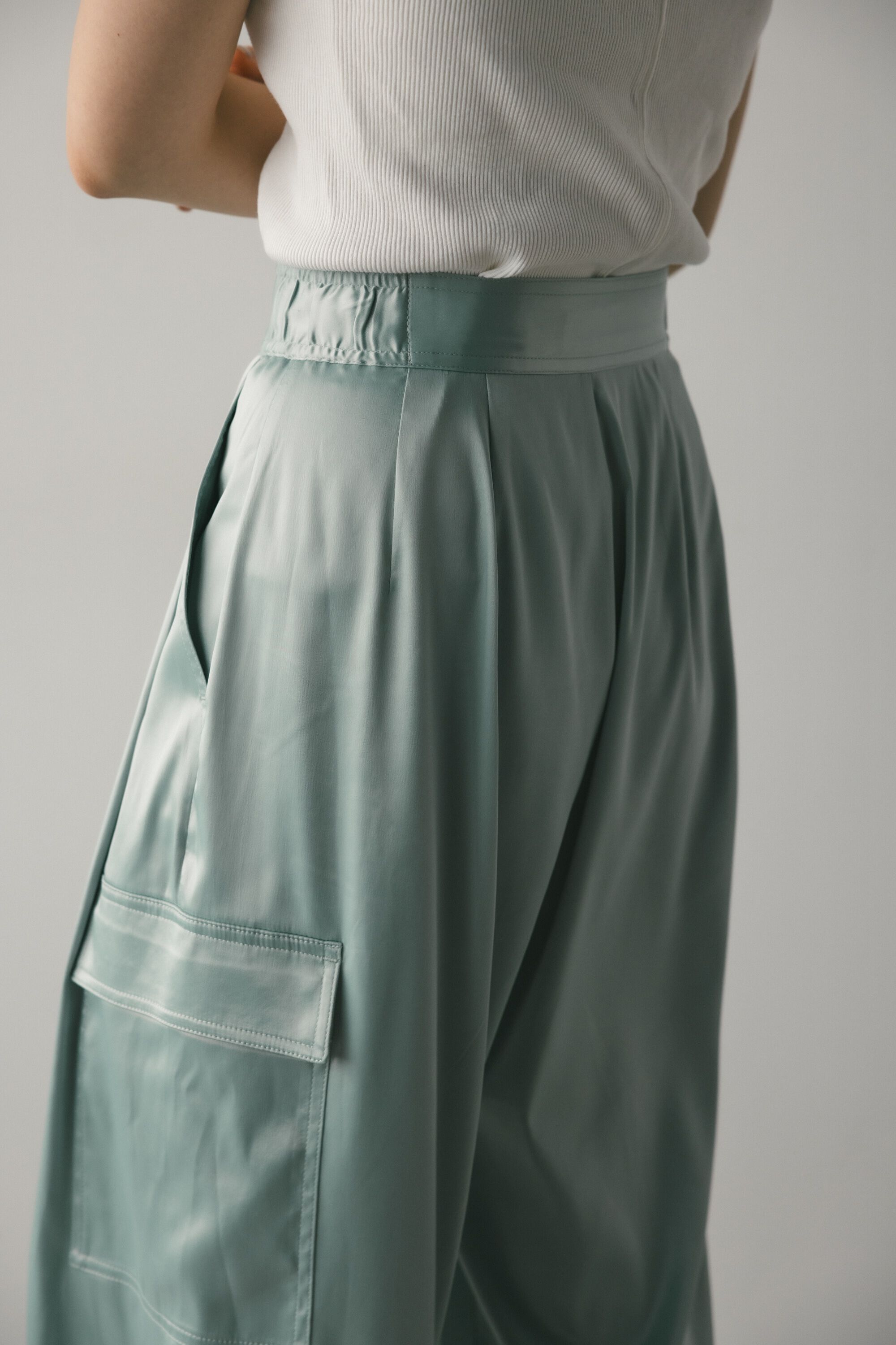 STYLEMIXER「ミラーサテンカーゴパンツ」|その他|